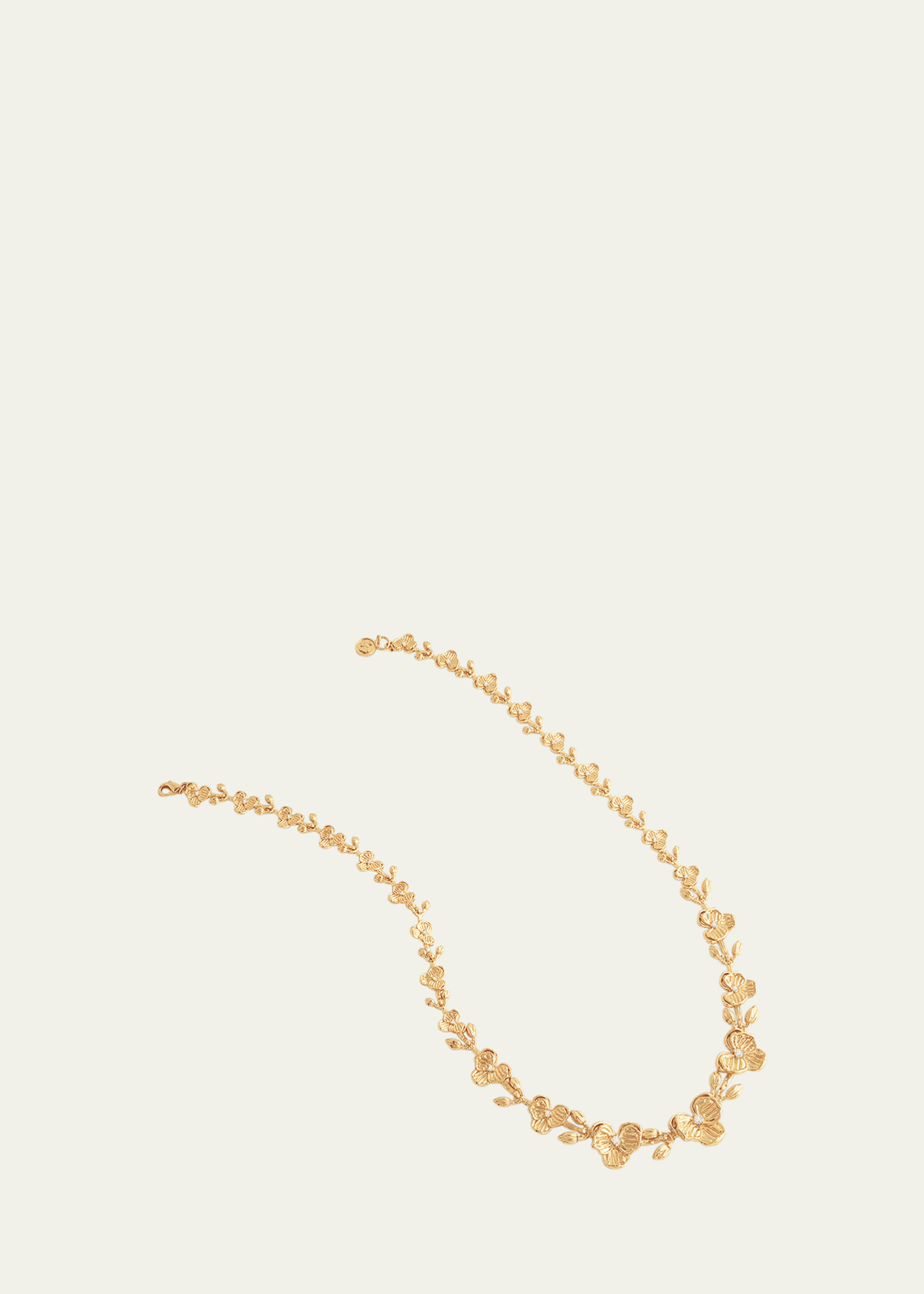 Anabel Aram Jewelry Orchid Link Necklace Image 3 of 4