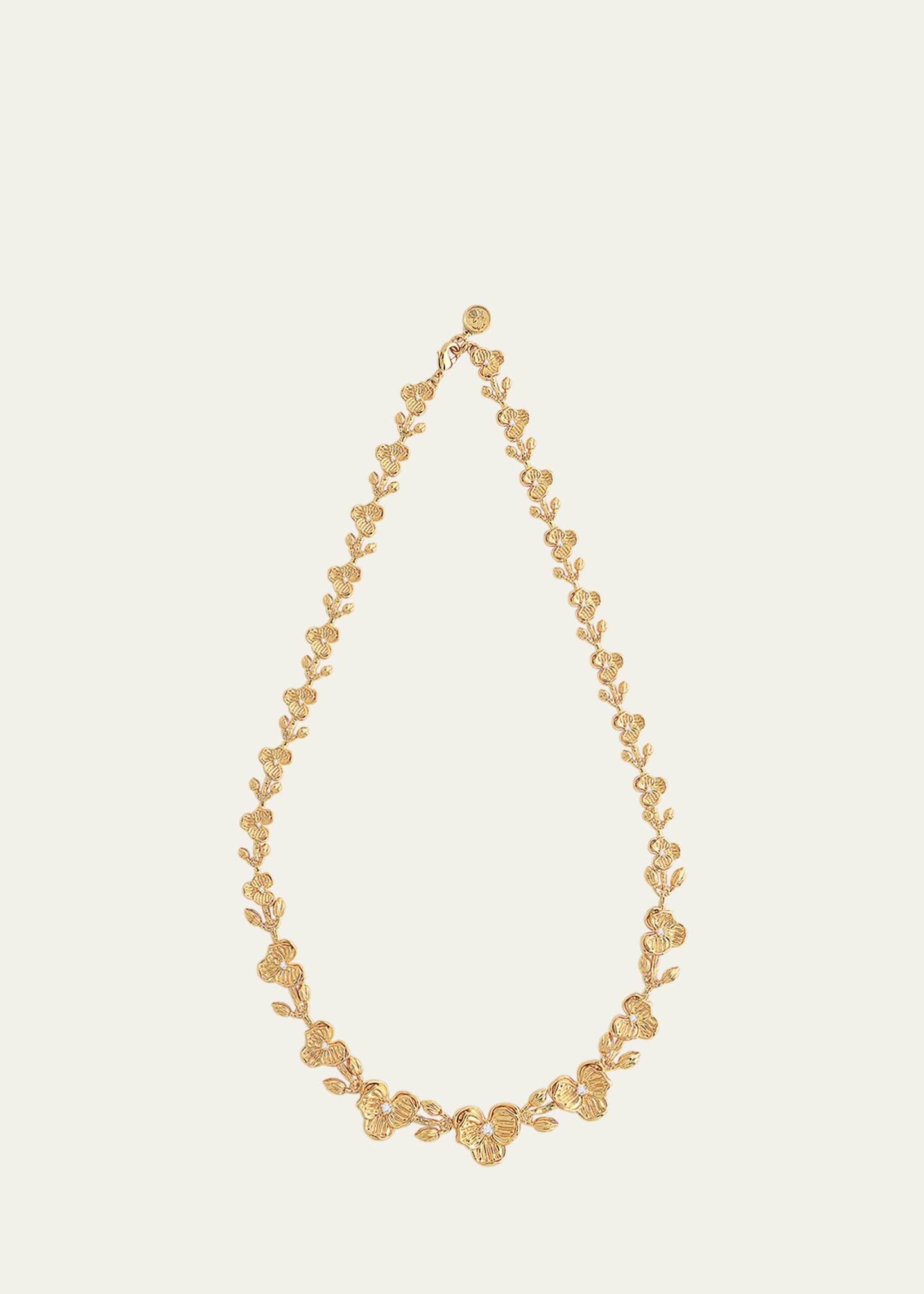 Anabel Aram Jewelry Orchid Link Necklace Image 1 of 4