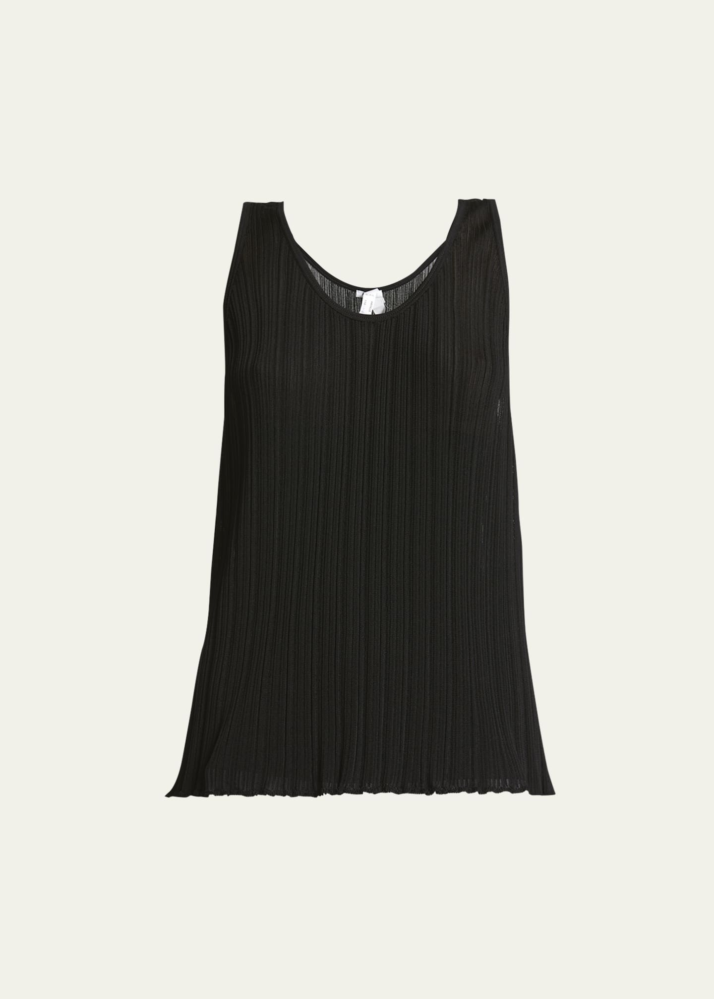 Micro Pleat Tank Top