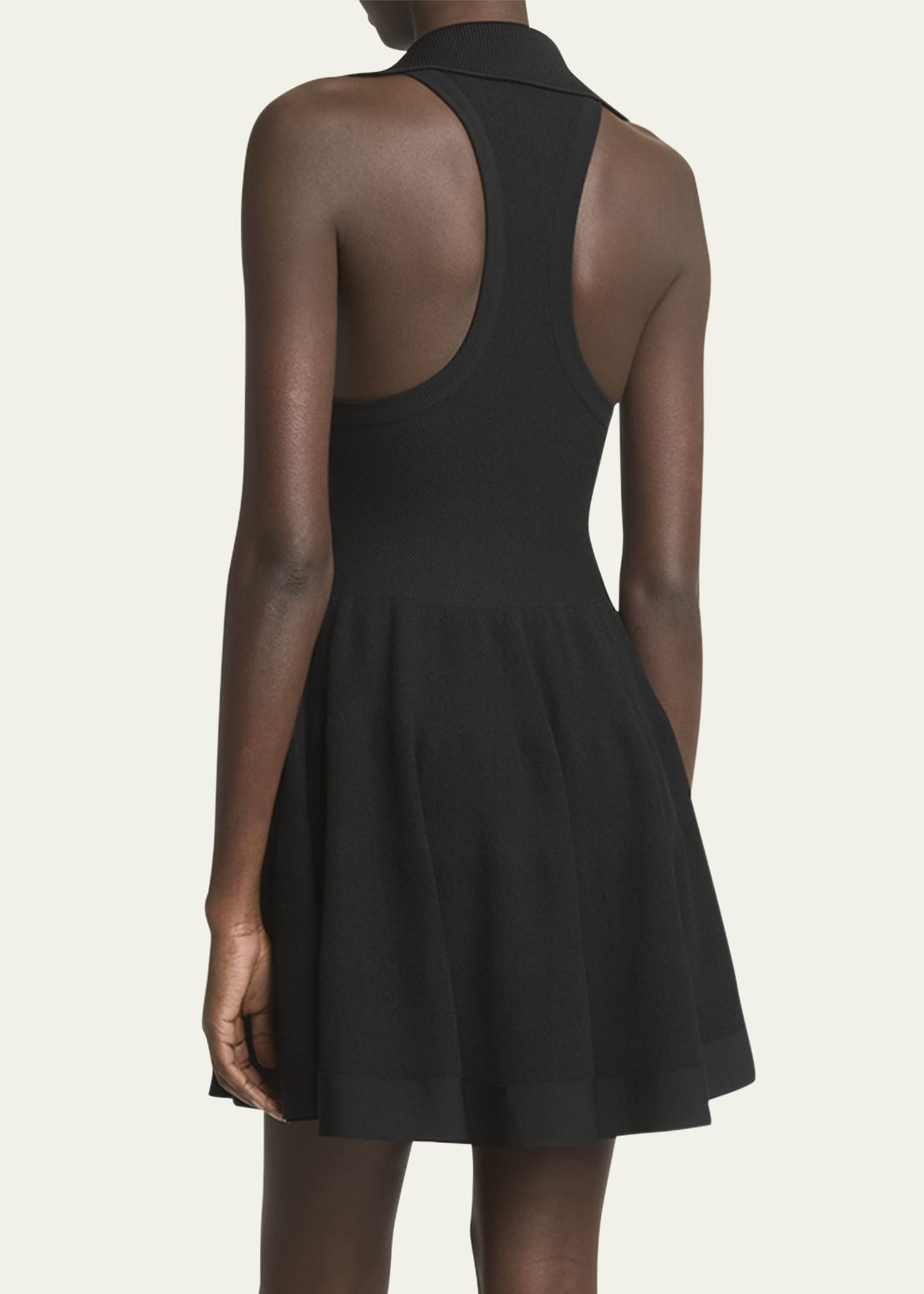 Racerback Polo Mini Skater Dress