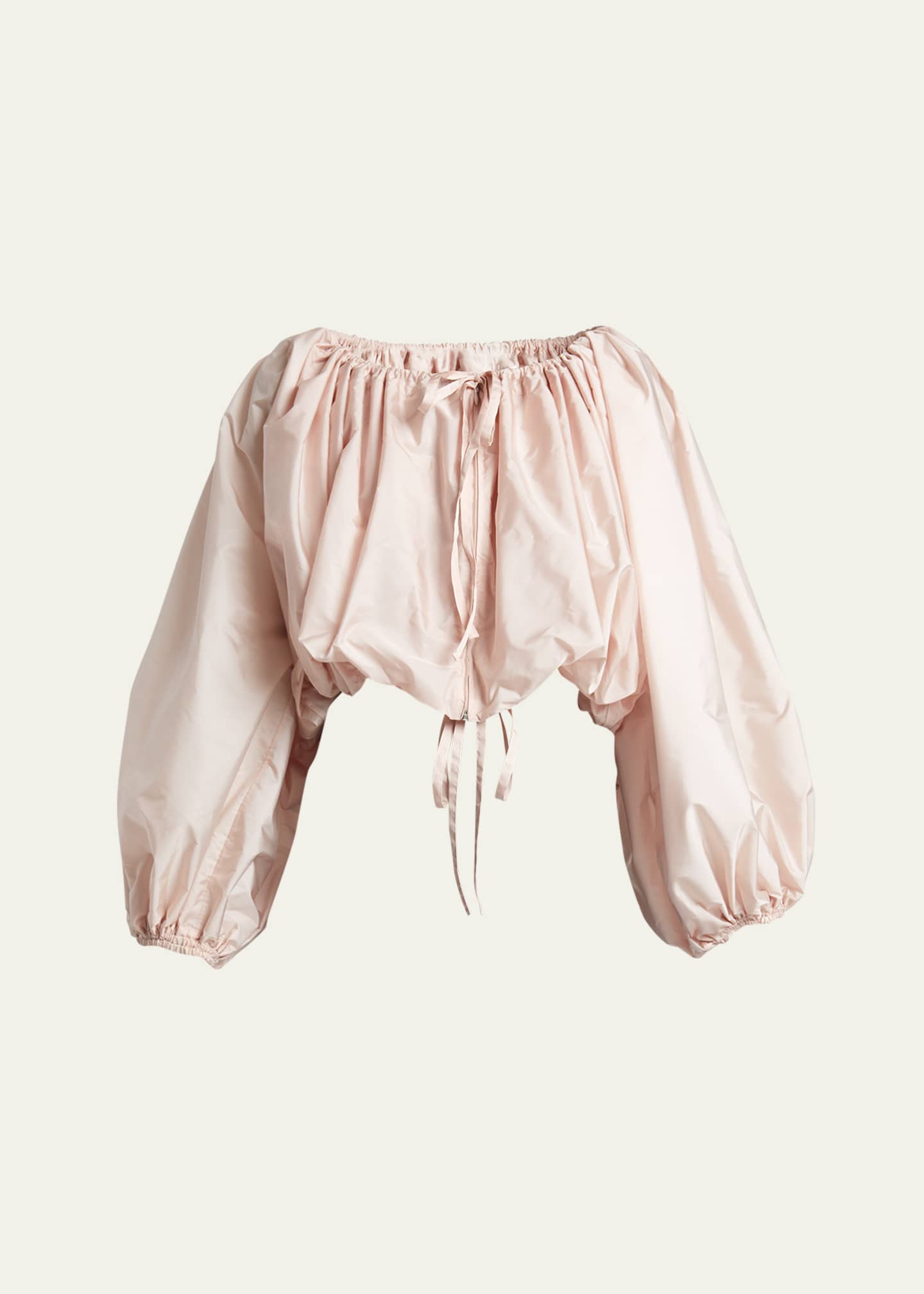 Short Balloon Jacket Beige