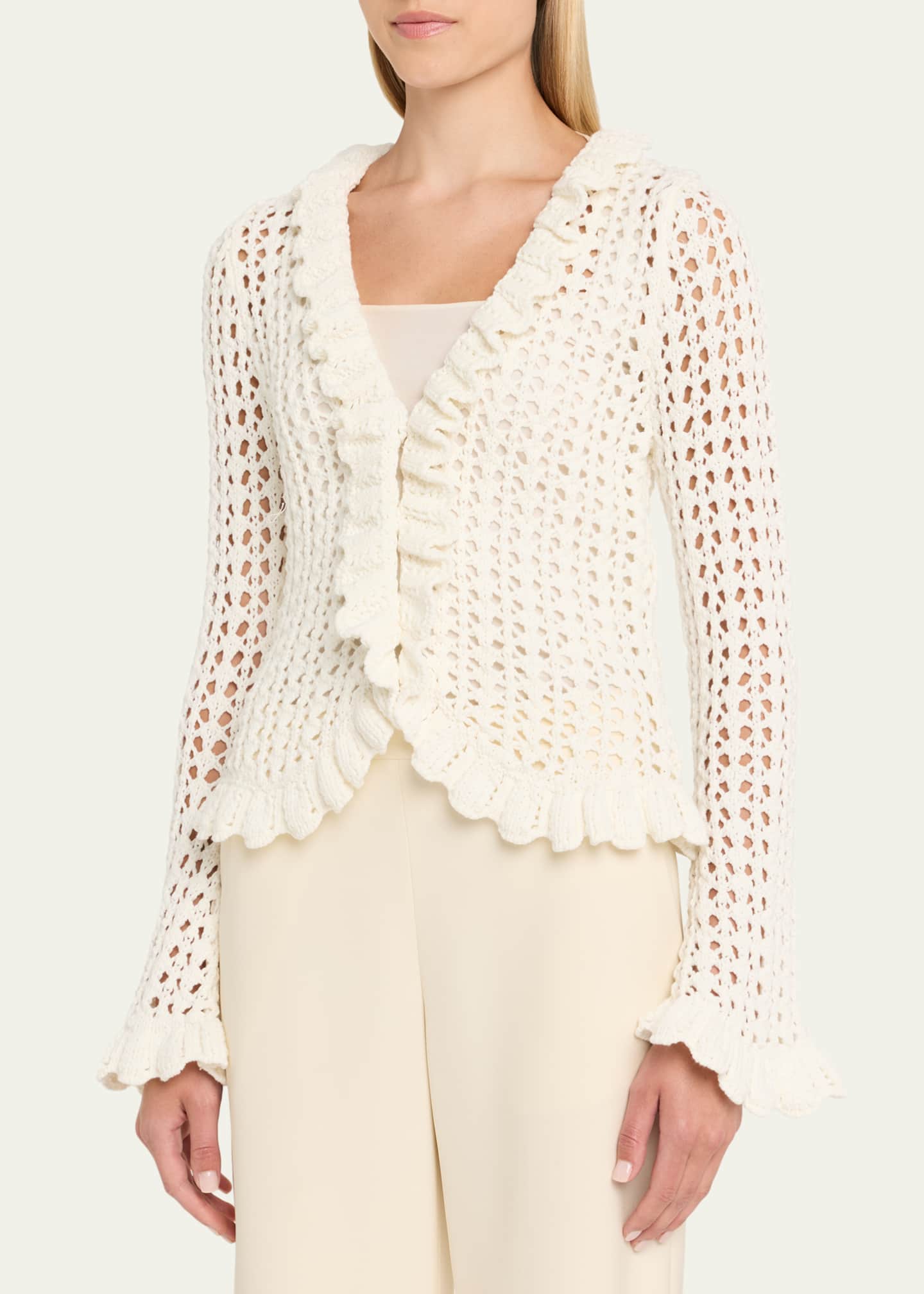 L'Agence Solaris Open Stitch Cardigan Image 4 of 5