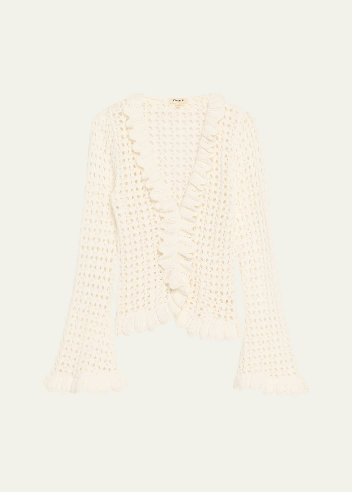L'Agence Solaris Open Stitch Cardigan Image 1 of 5