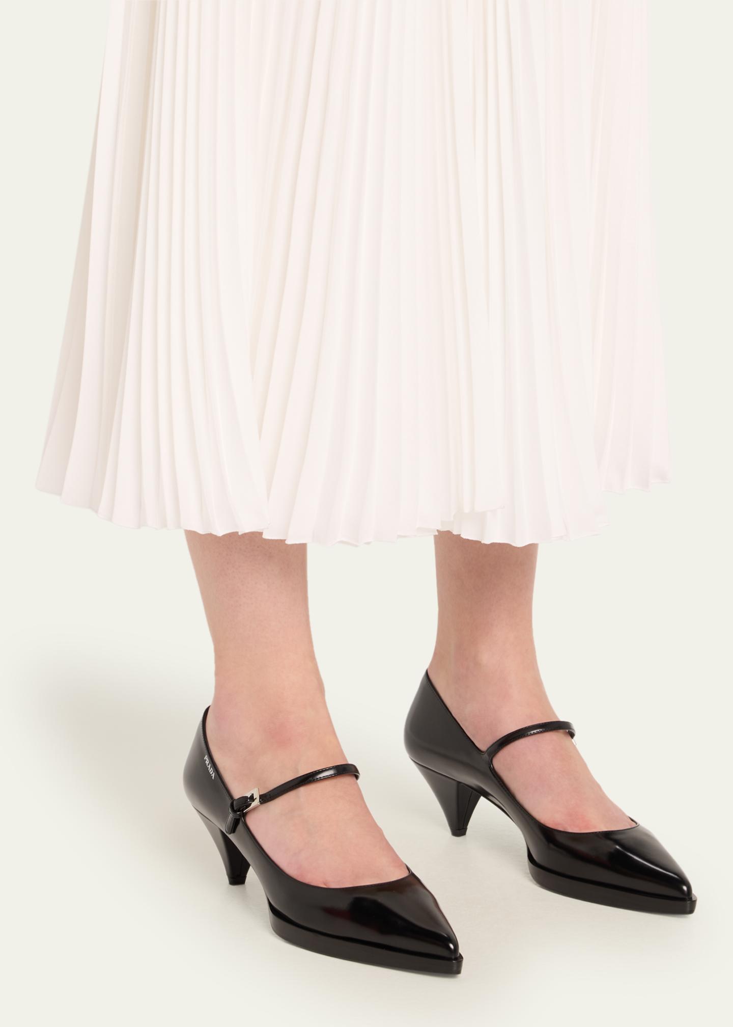 Prada Leather Mary Jane Pumps - Bergdorf Goodman