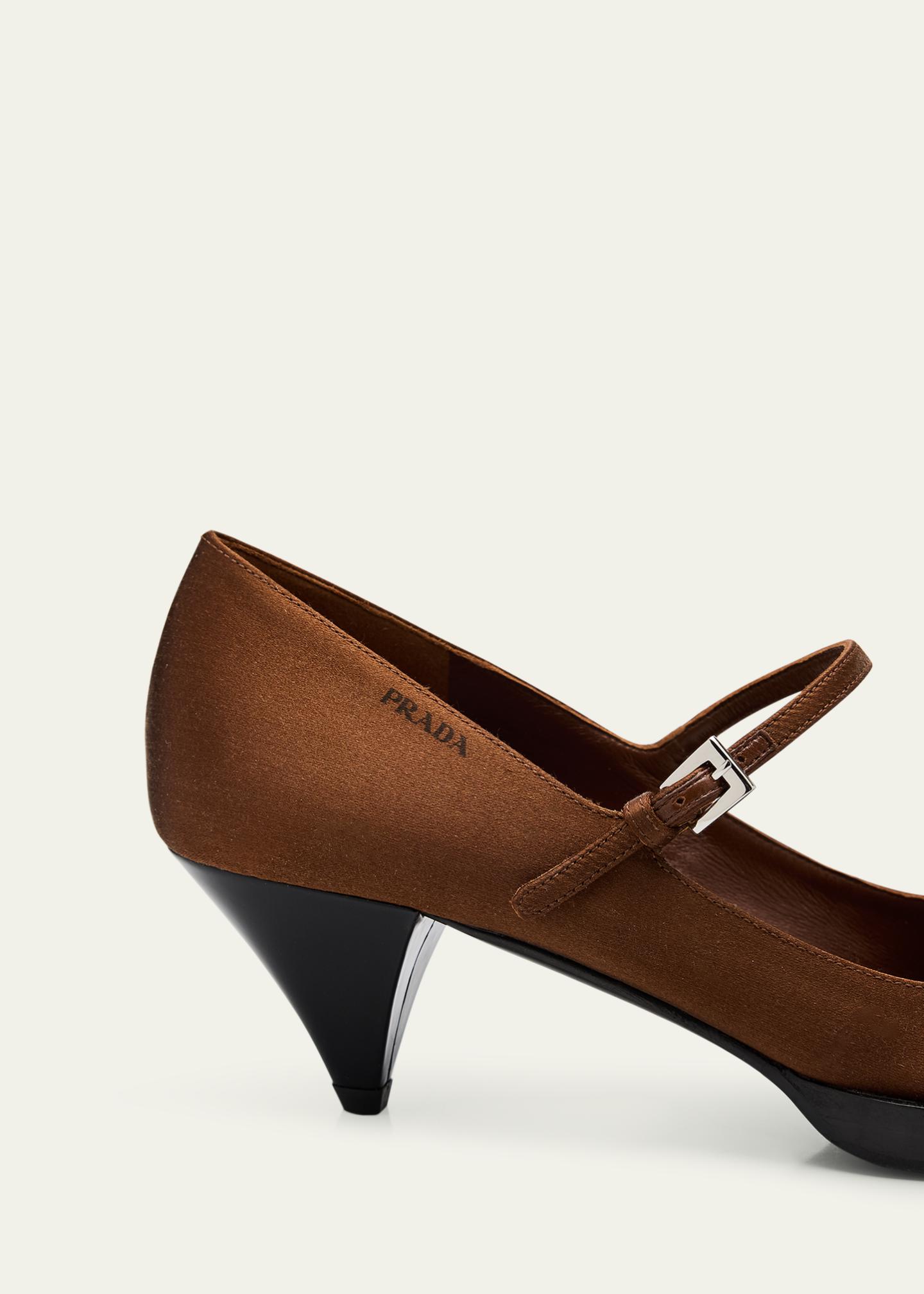 Prada Satin Mary Jane Pumps - Bergdorf Goodman