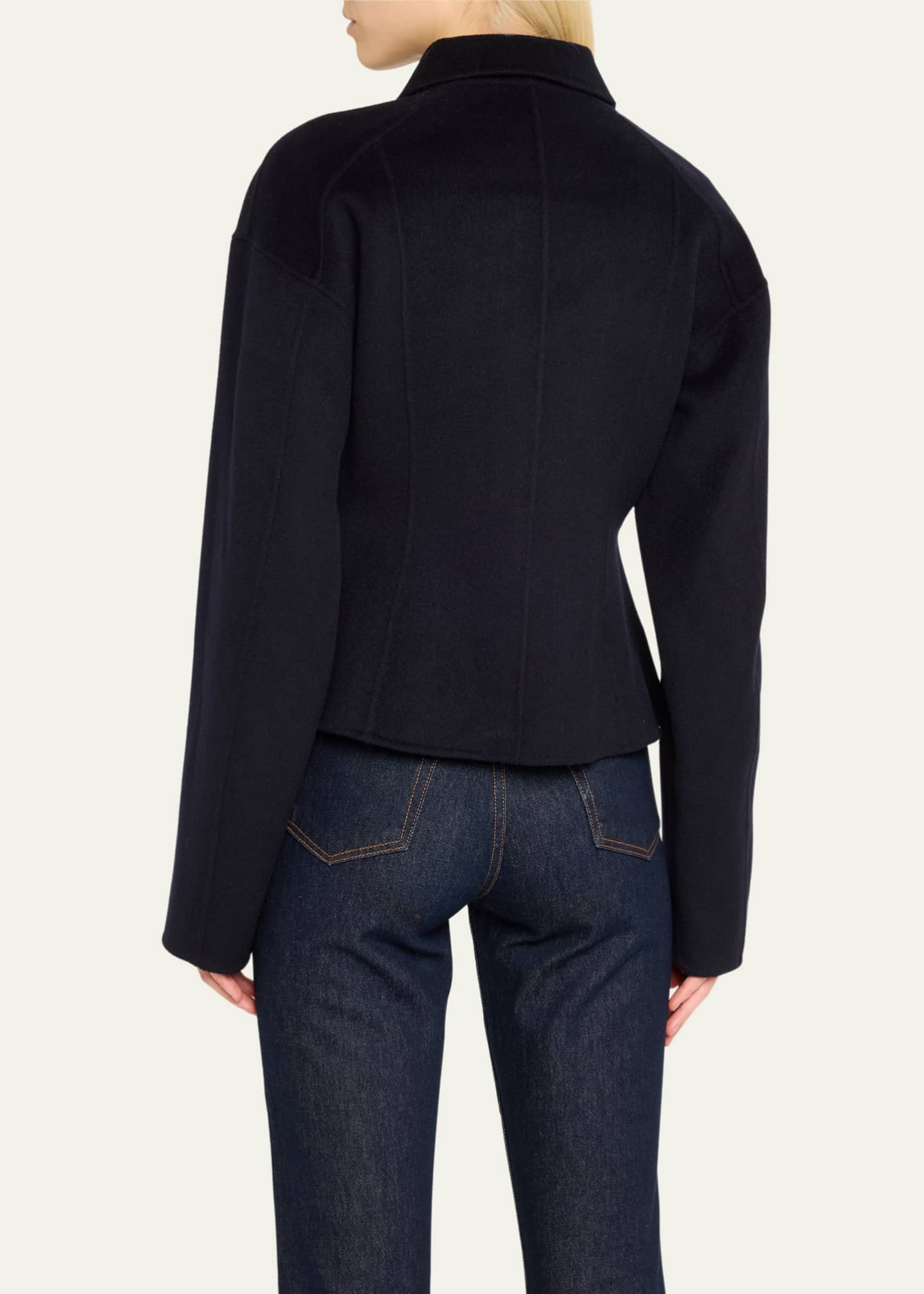 Ulla Johnson The Agnes Cropped Straight-Leg Denim Jeans Image 3 of 5