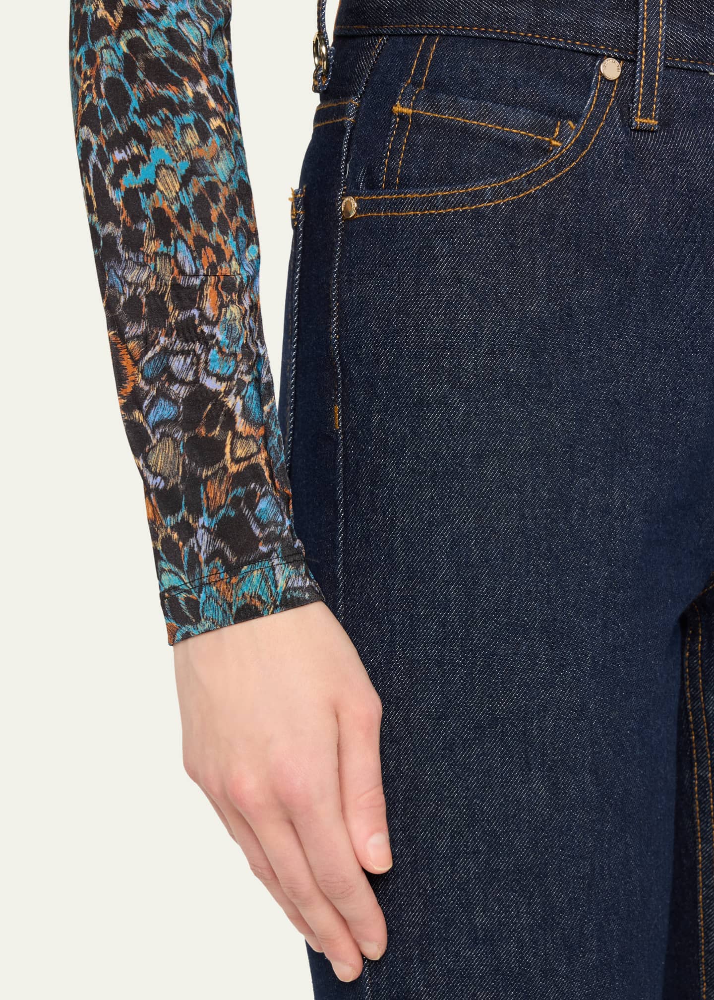 Ulla Johnson The Agnes Cropped Straight-Leg Denim Jeans Image 5 of 5