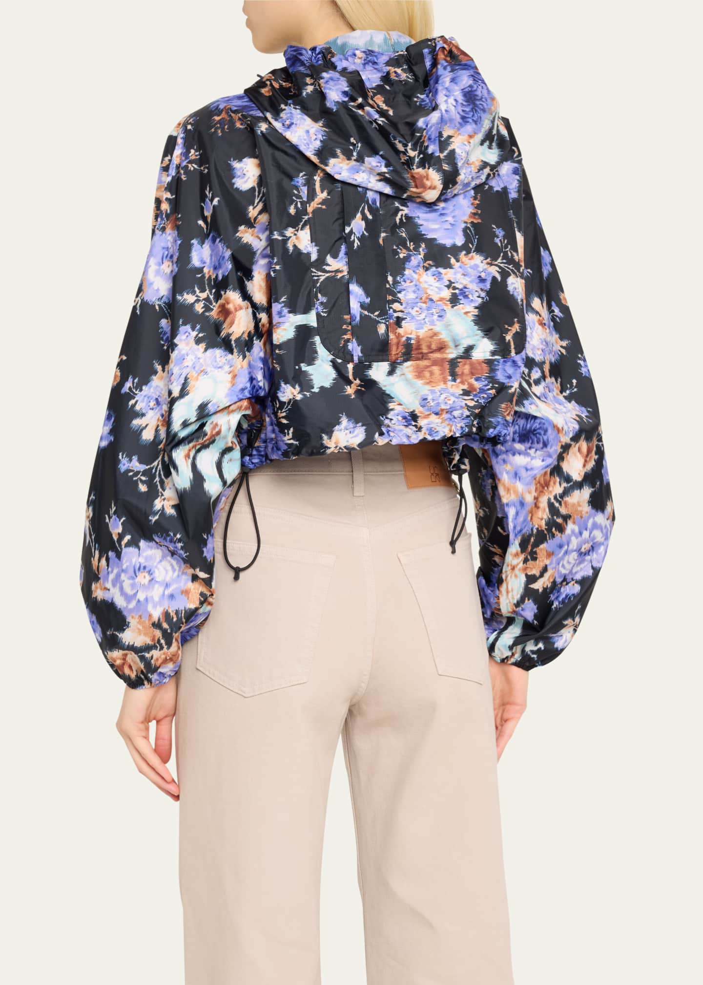 Ulla Johnson x K-Way Cropeley Cropped Wind-Resistant Jacket Image 3 of 5