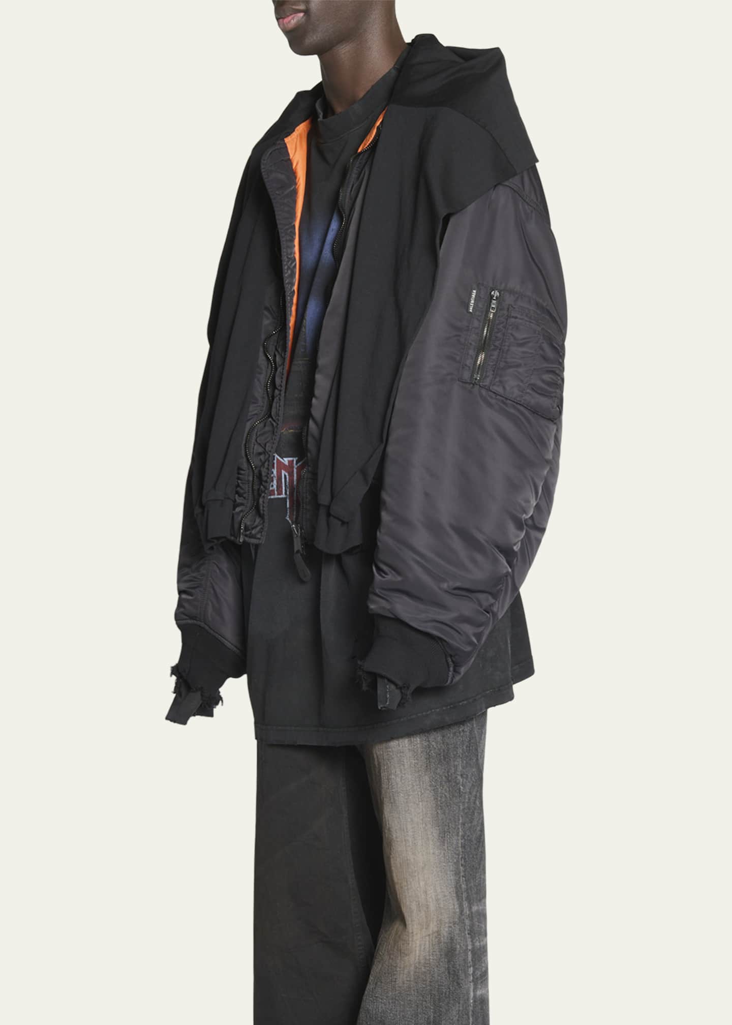 Balenciaga Men s Incognito Bomber Jacket Bergdorf Goodman