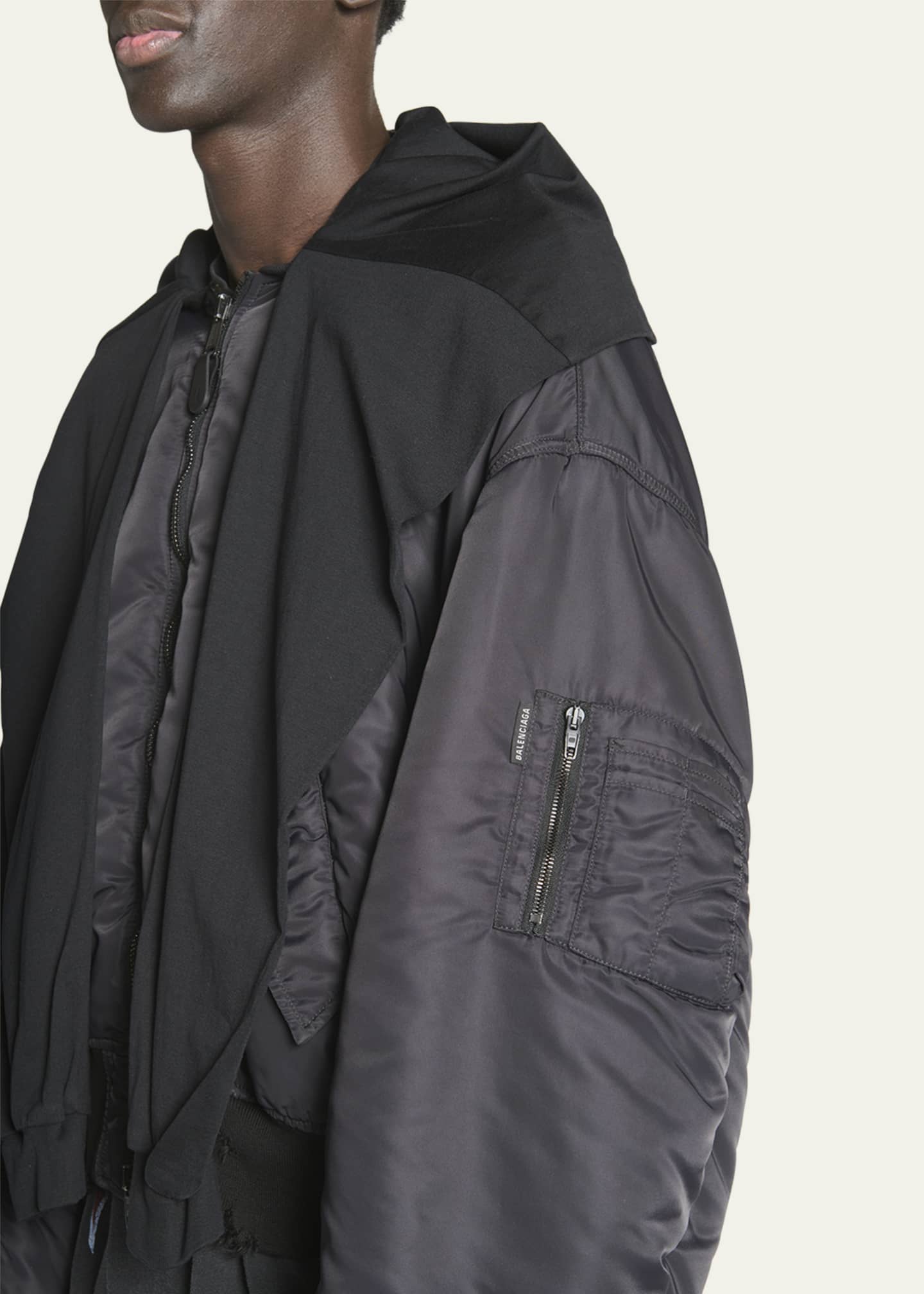 Balenciaga Men's Incognito Bomber Jacket - Bergdorf Goodman