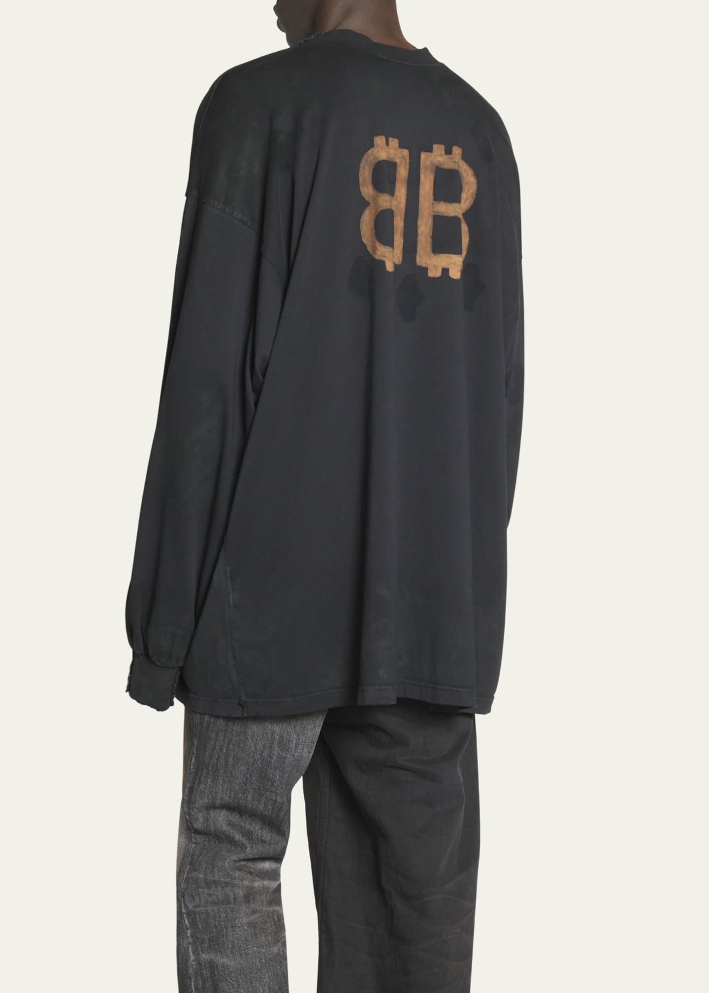 Balenciaga Men s Paris Moon Vintage T Shirt Bergdorf Goodman
