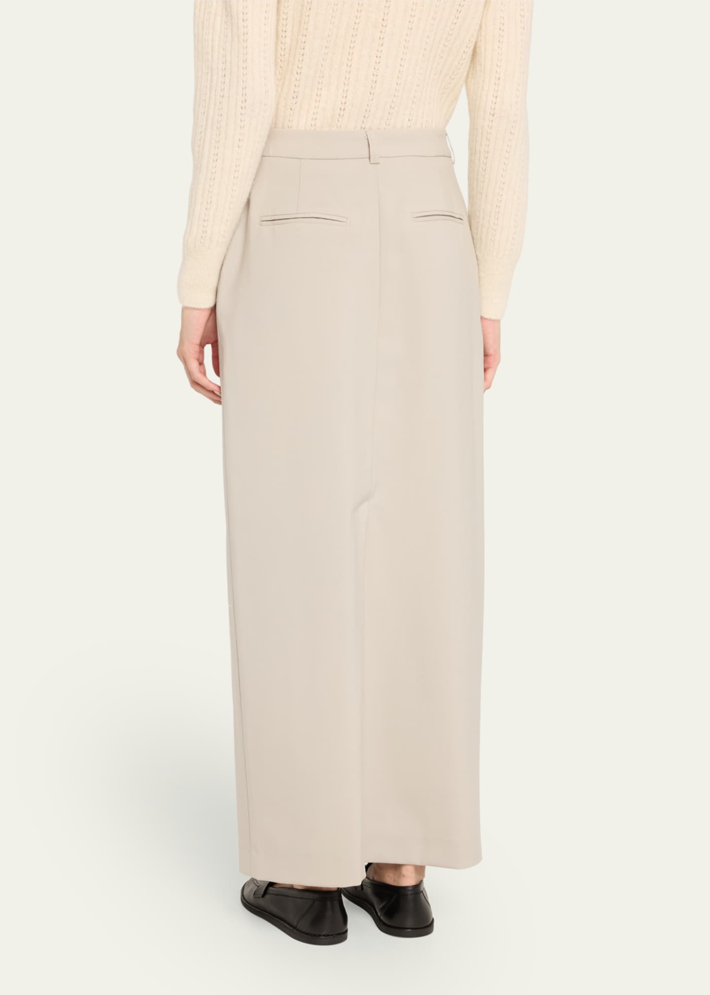 Officine Generale Oxana Italian Wool Pencil Skirt Image 3 of 5