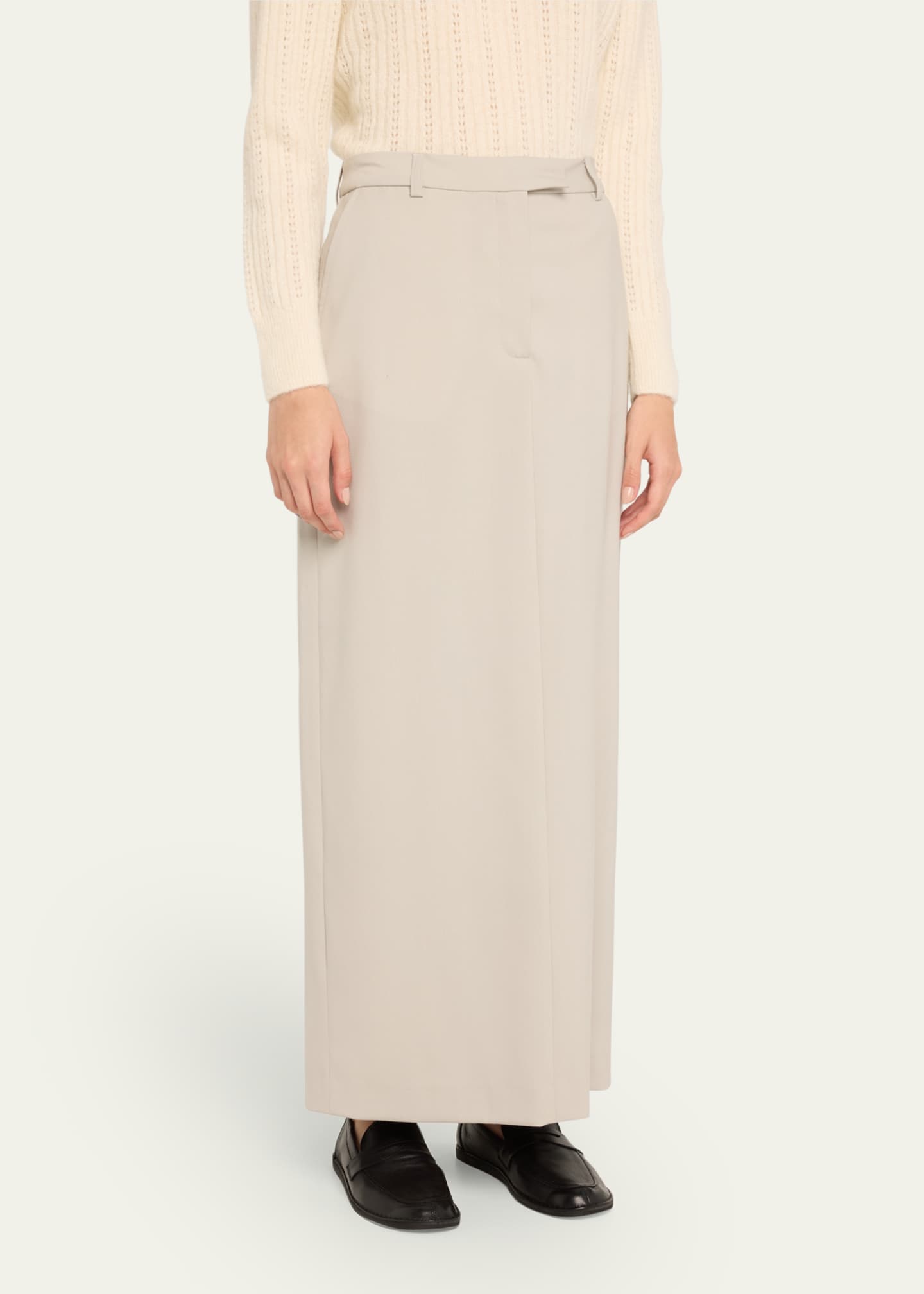 Officine Generale Oxana Italian Wool Pencil Skirt Image 4 of 5
