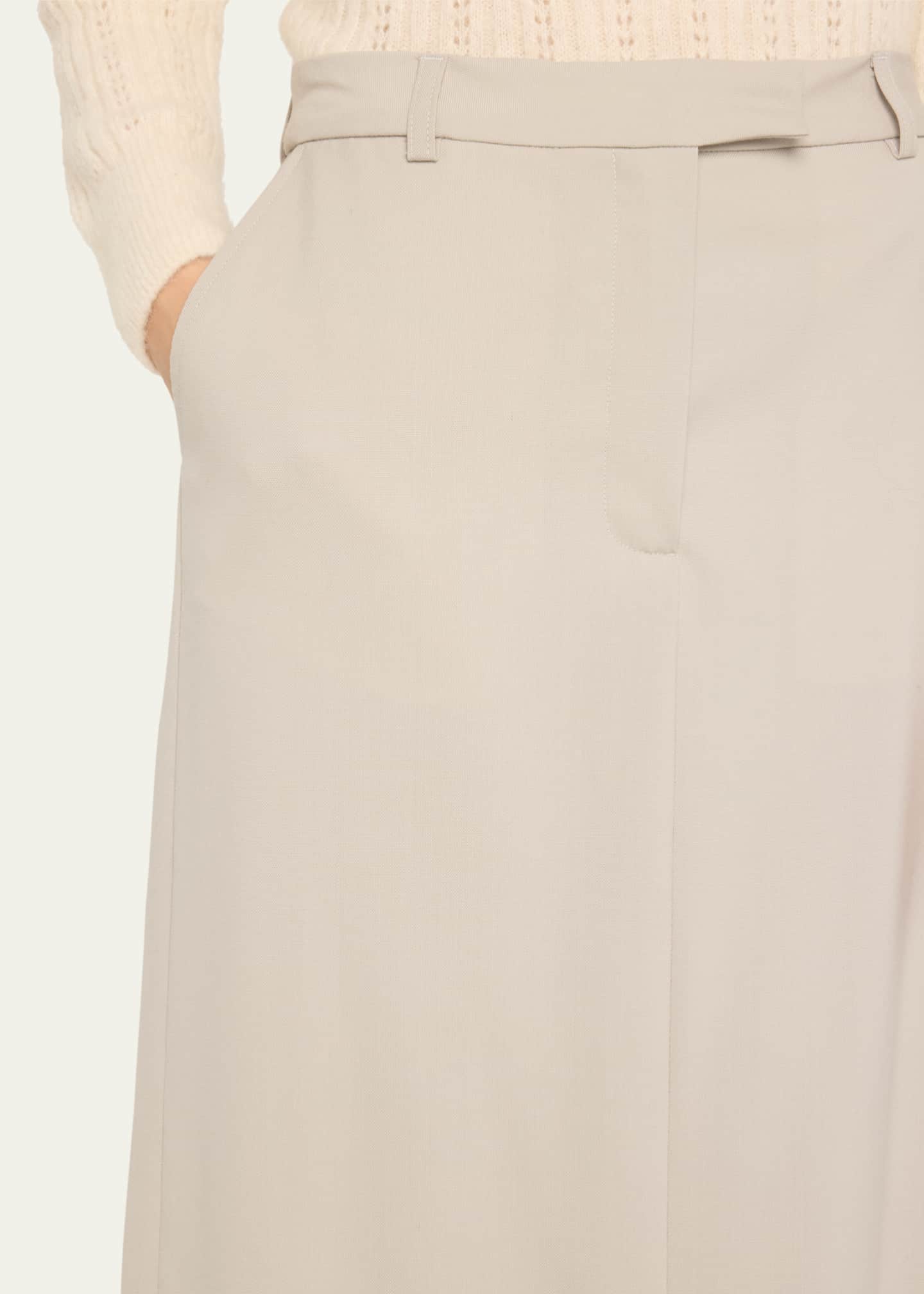 Officine Generale Oxana Italian Wool Pencil Skirt Image 5 of 5