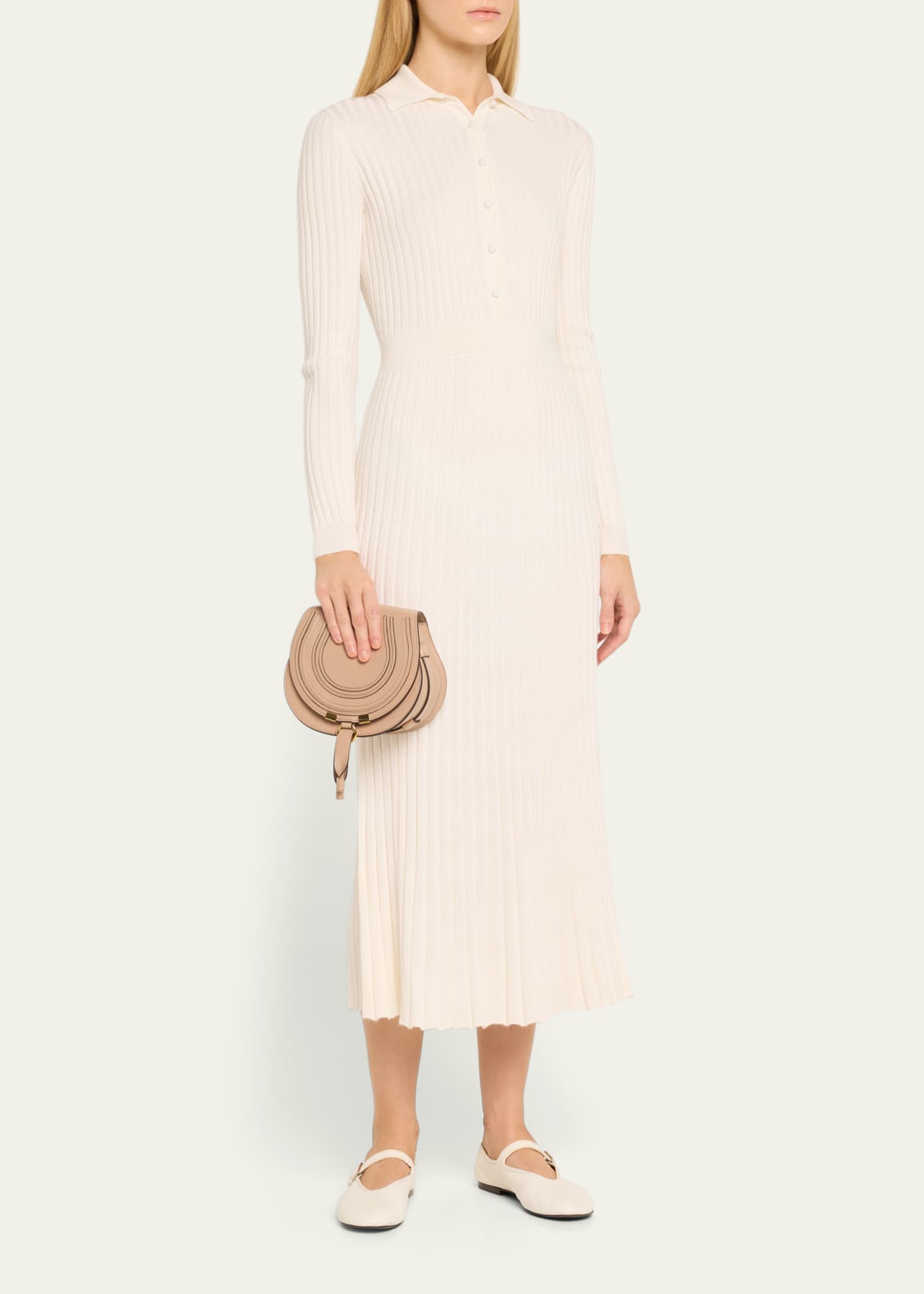 Chloe Marcie Small Crossbody Bag in Shiny Calfskin Image 5 of 5