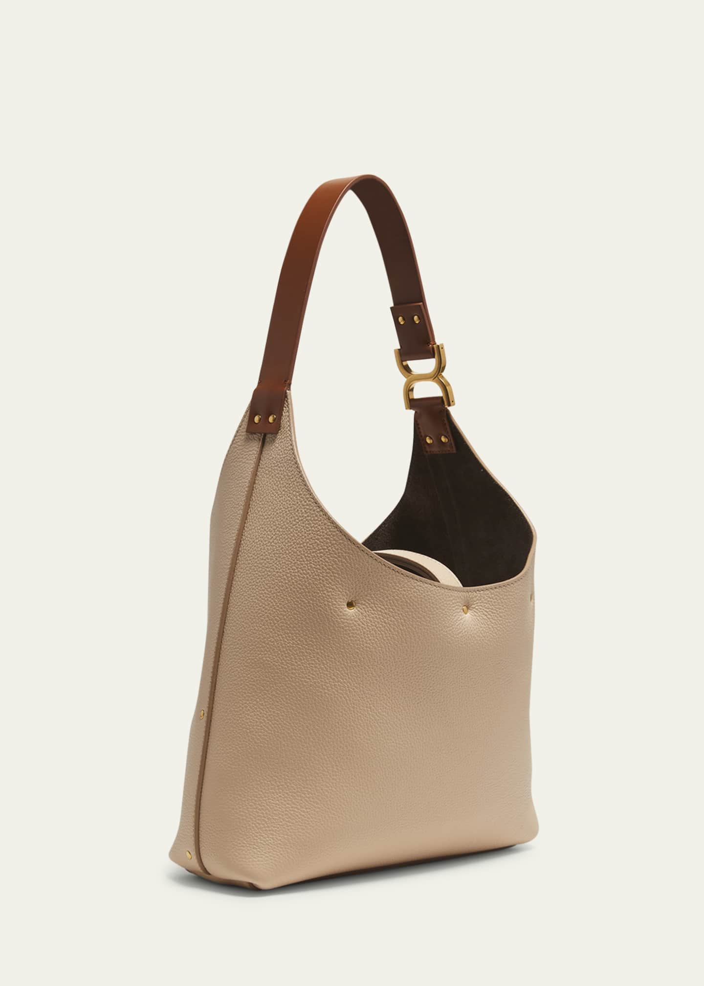 Chloe Marcie Small Hobo Bag in Grained Calfskin Image 3 of 5