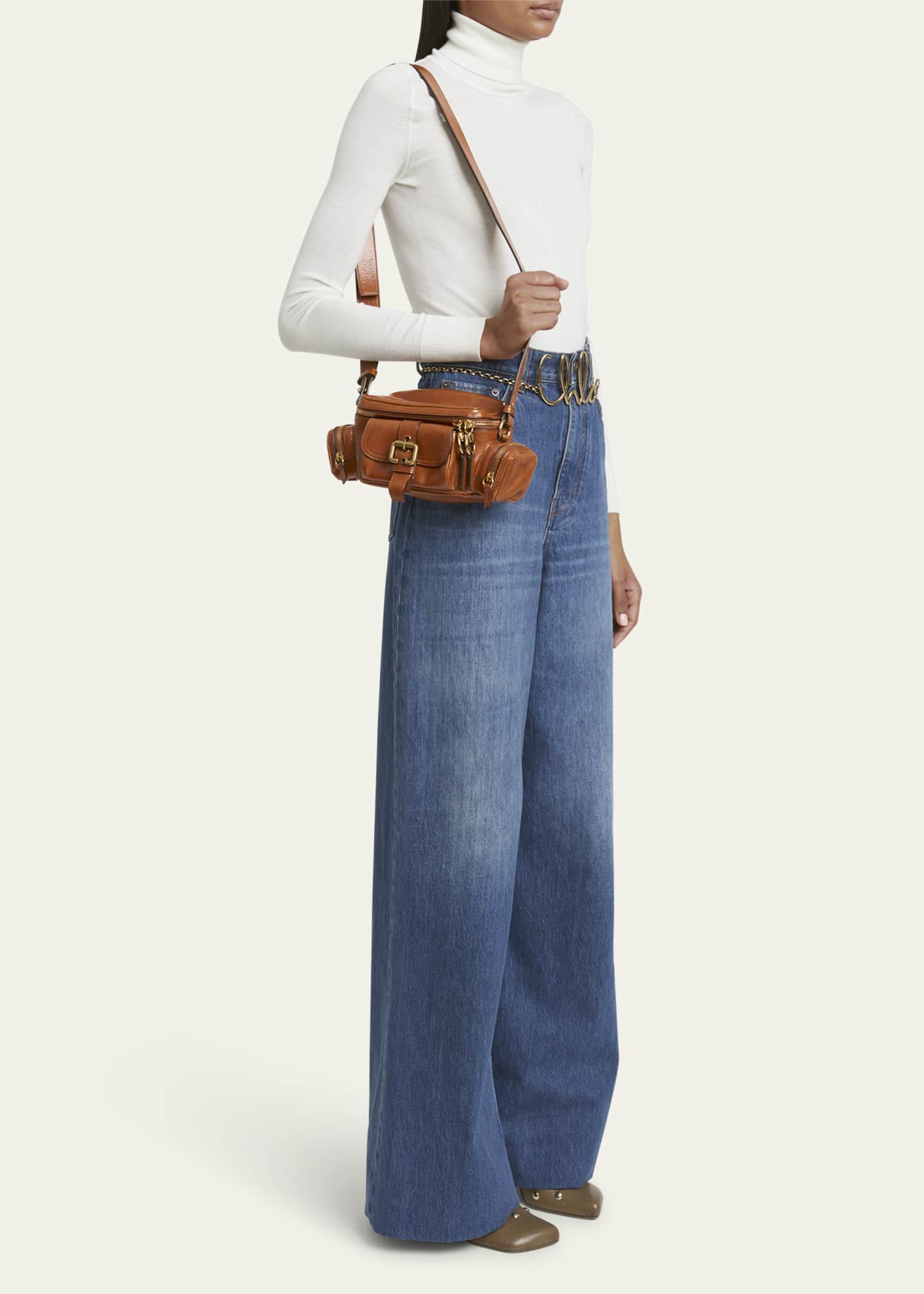 Chloe Camera Bag Small in Natural Shiny Calfskin Image 5 of 5