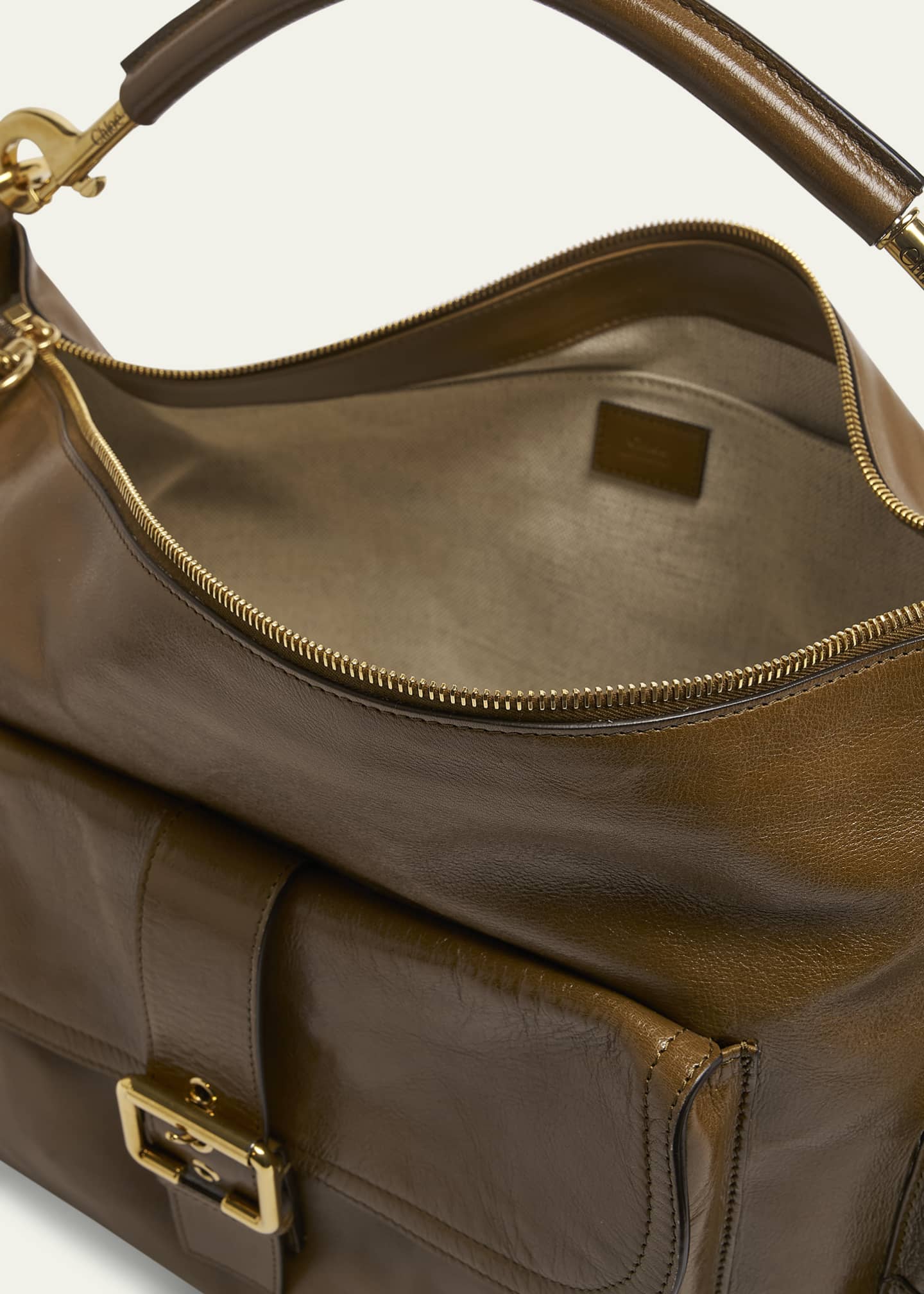 Chloe Camera Bag Large in Natural Shiny Calfskin Image 4 of 5