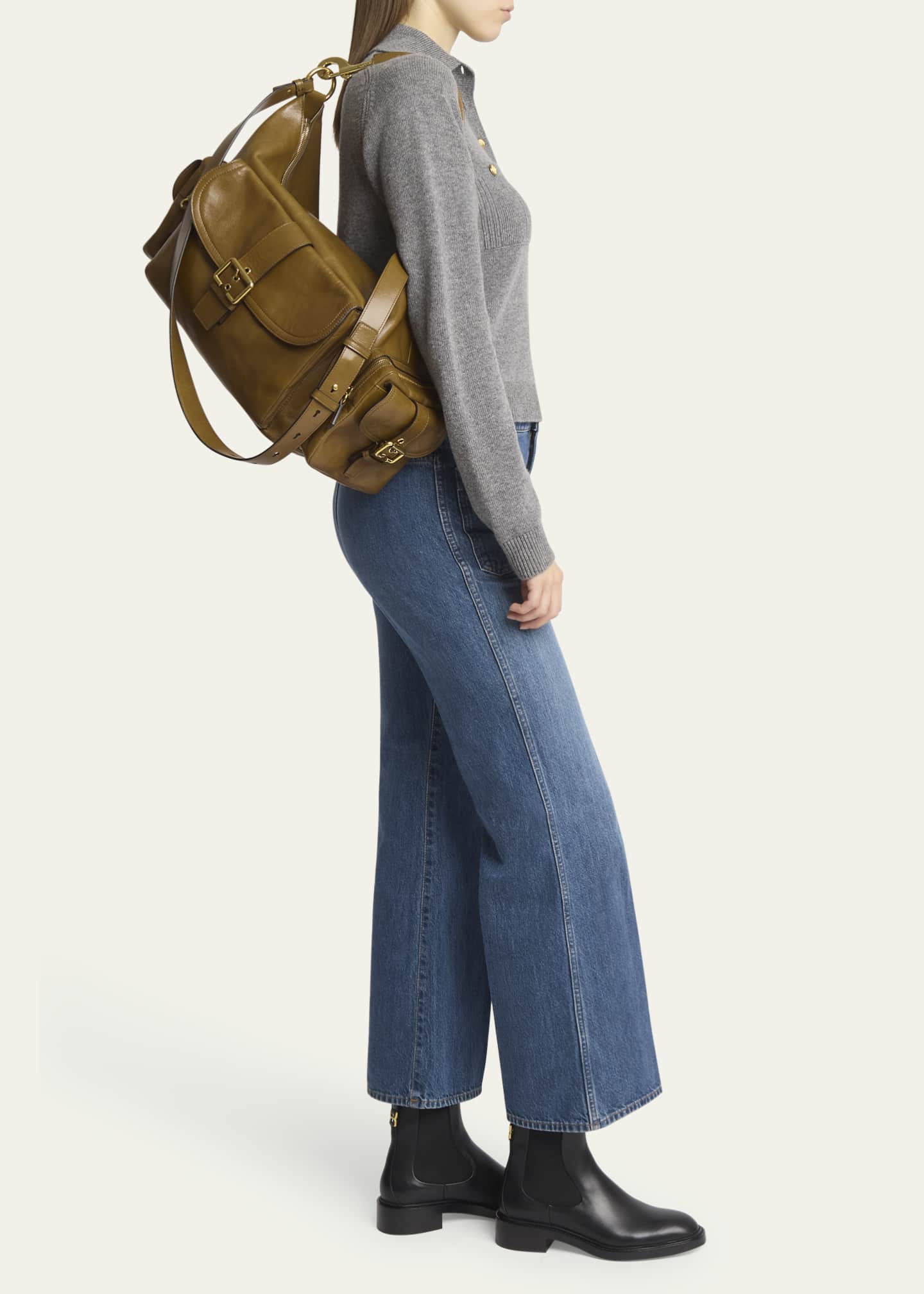 Chloe Camera Bag Large in Natural Shiny Calfskin