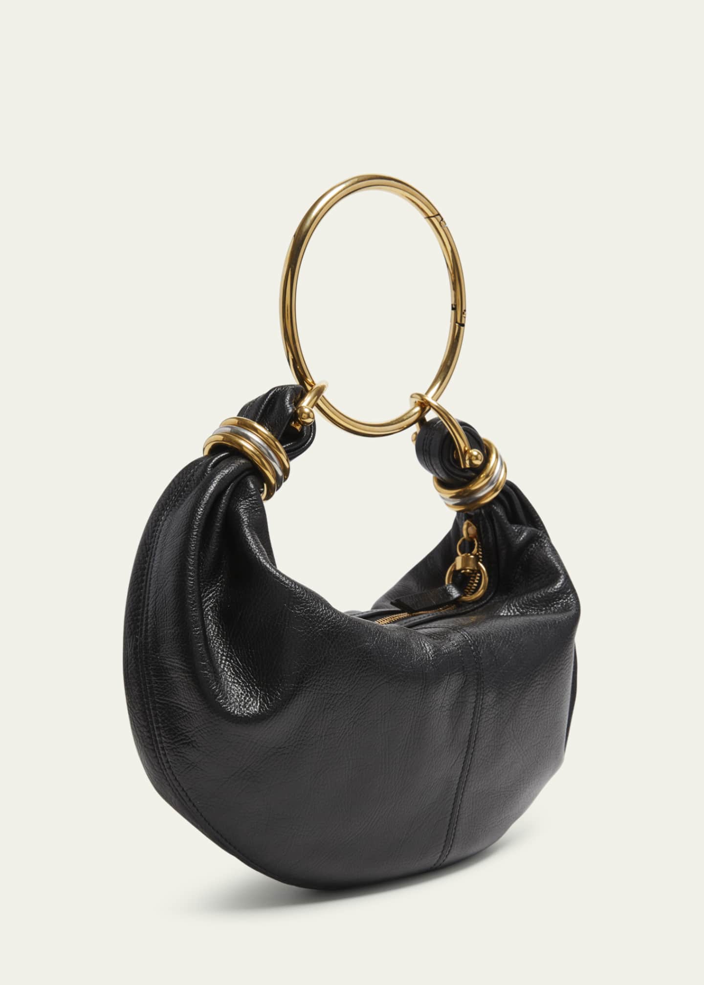 Chloe Bracelet Bag Mini in Shiny Grained Calfskin Image 3 of 6