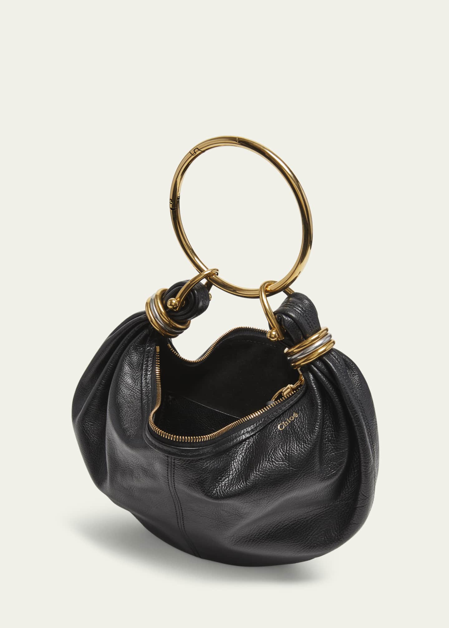 Chloe Bracelet Bag Mini in Shiny Grained Calfskin Image 4 of 6