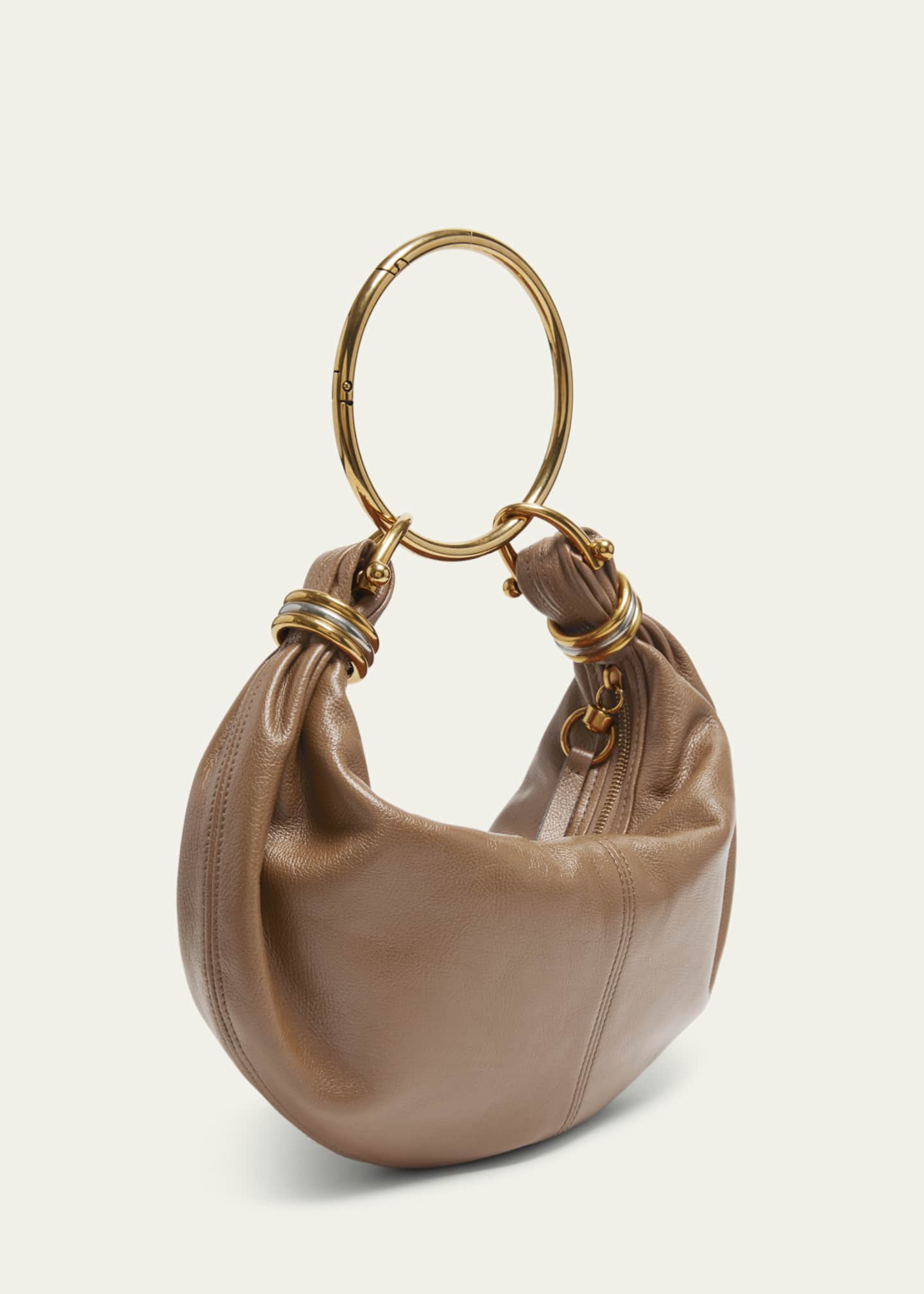 Chloe Bracelet Bag Mini in Shiny Grained Calfskin Image 3 of 6