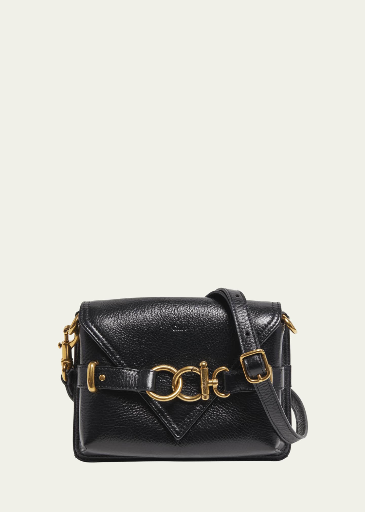 Chloe Cape Flap Crossbody Bag in Grained Calfskin Image 1 of 5