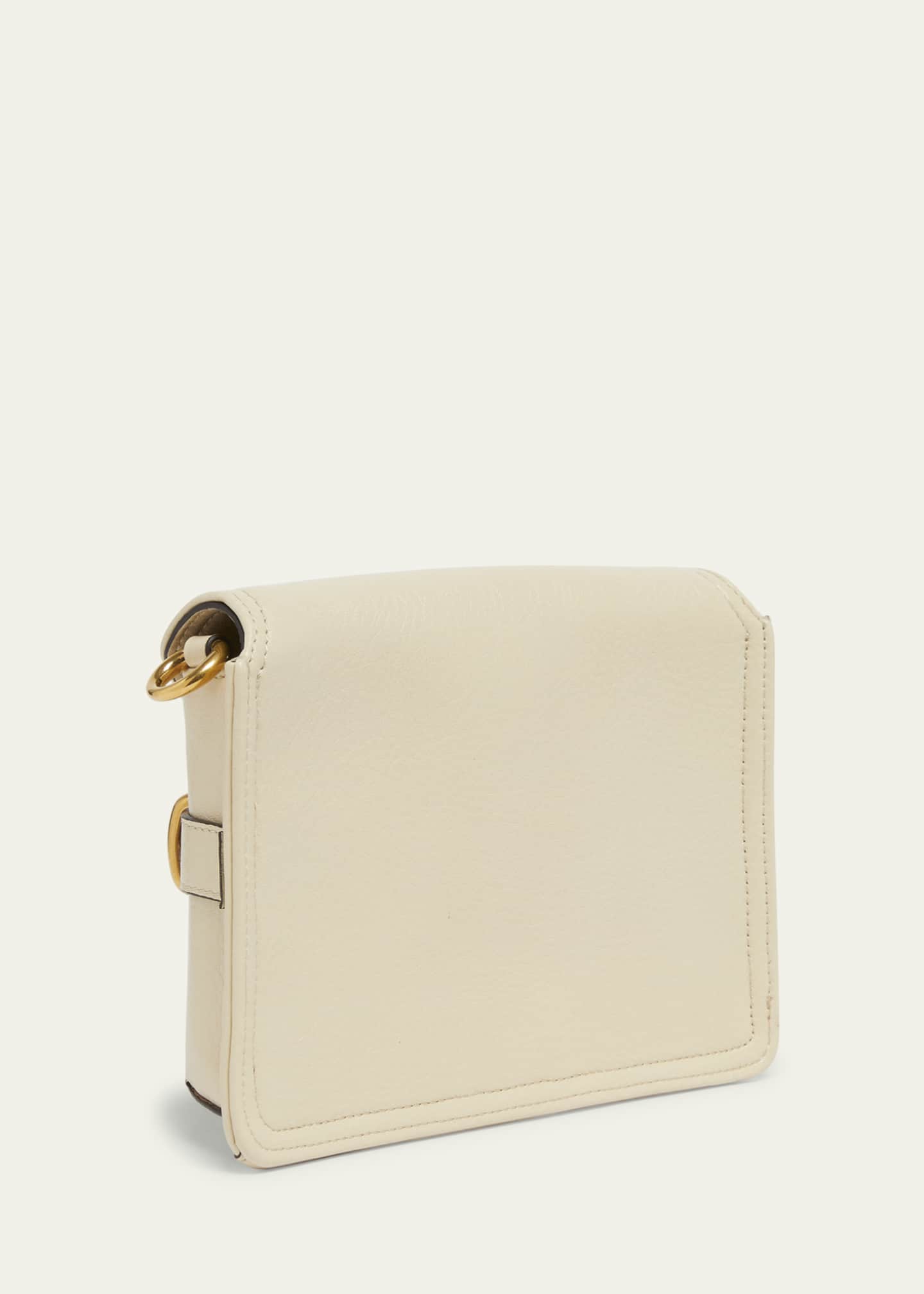 Chloe Cape Flap Crossbody Bag in Grained Calfskin Image 3 of 5