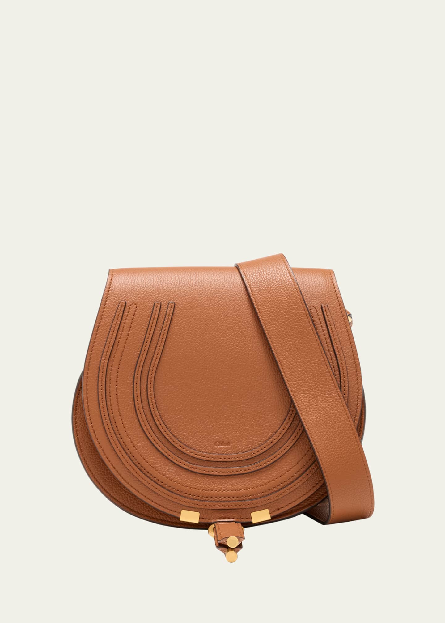 Chloe Marcie Medium Slim Crossbody Bag in Grained Calfskin Image 1 of 5
