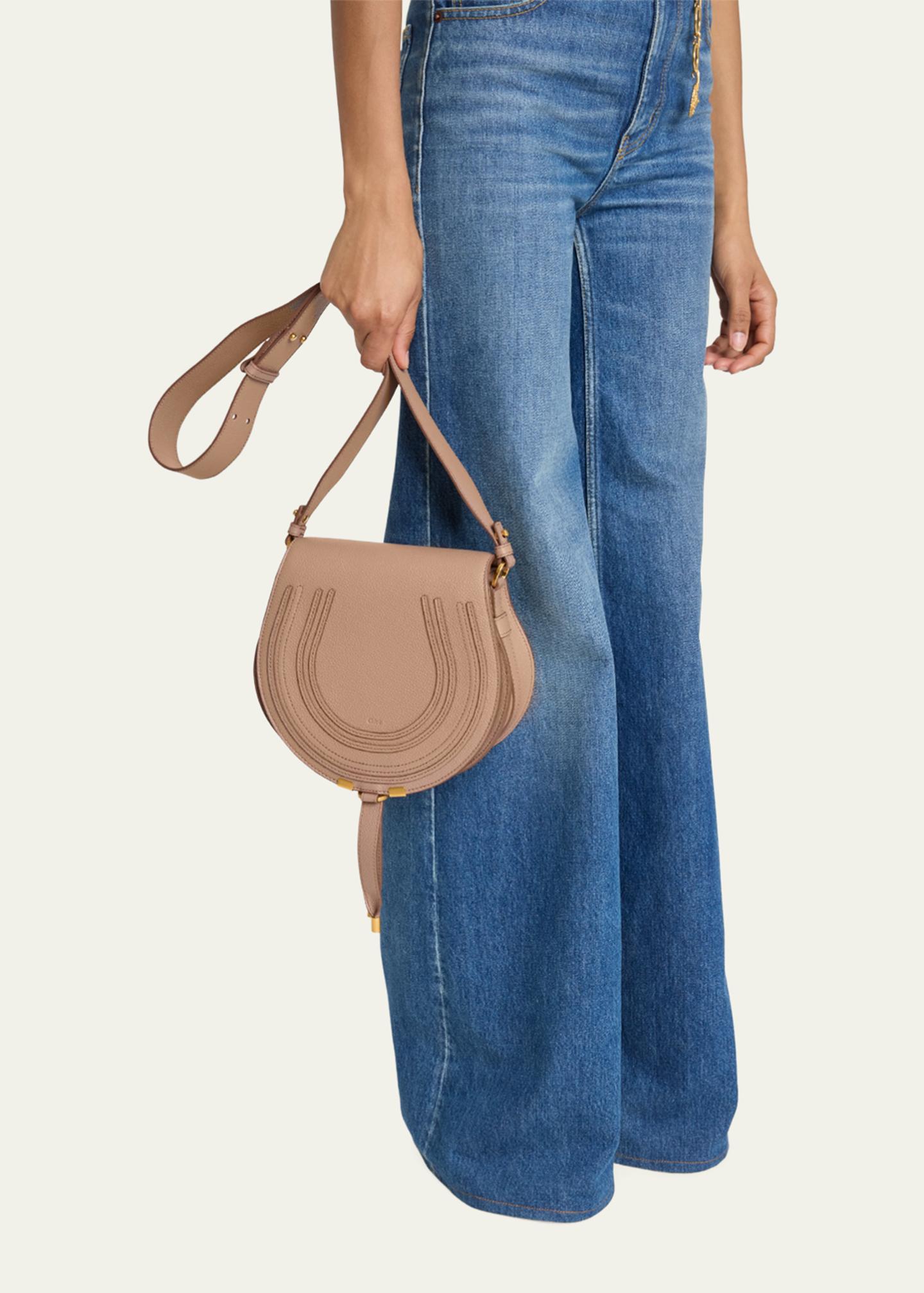 Chloe Marcie Medium Slim Crossbody Bag in Grained Calfskin