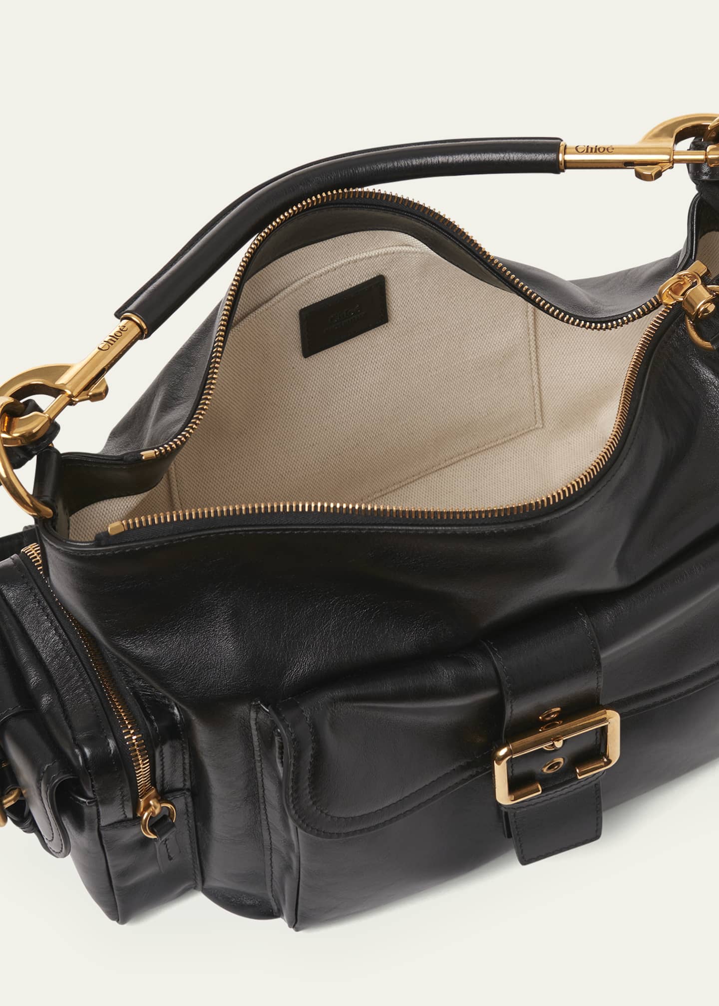 Chloe Camera Bag Medium in Natural Shiny Calfskin Image 4 of 5