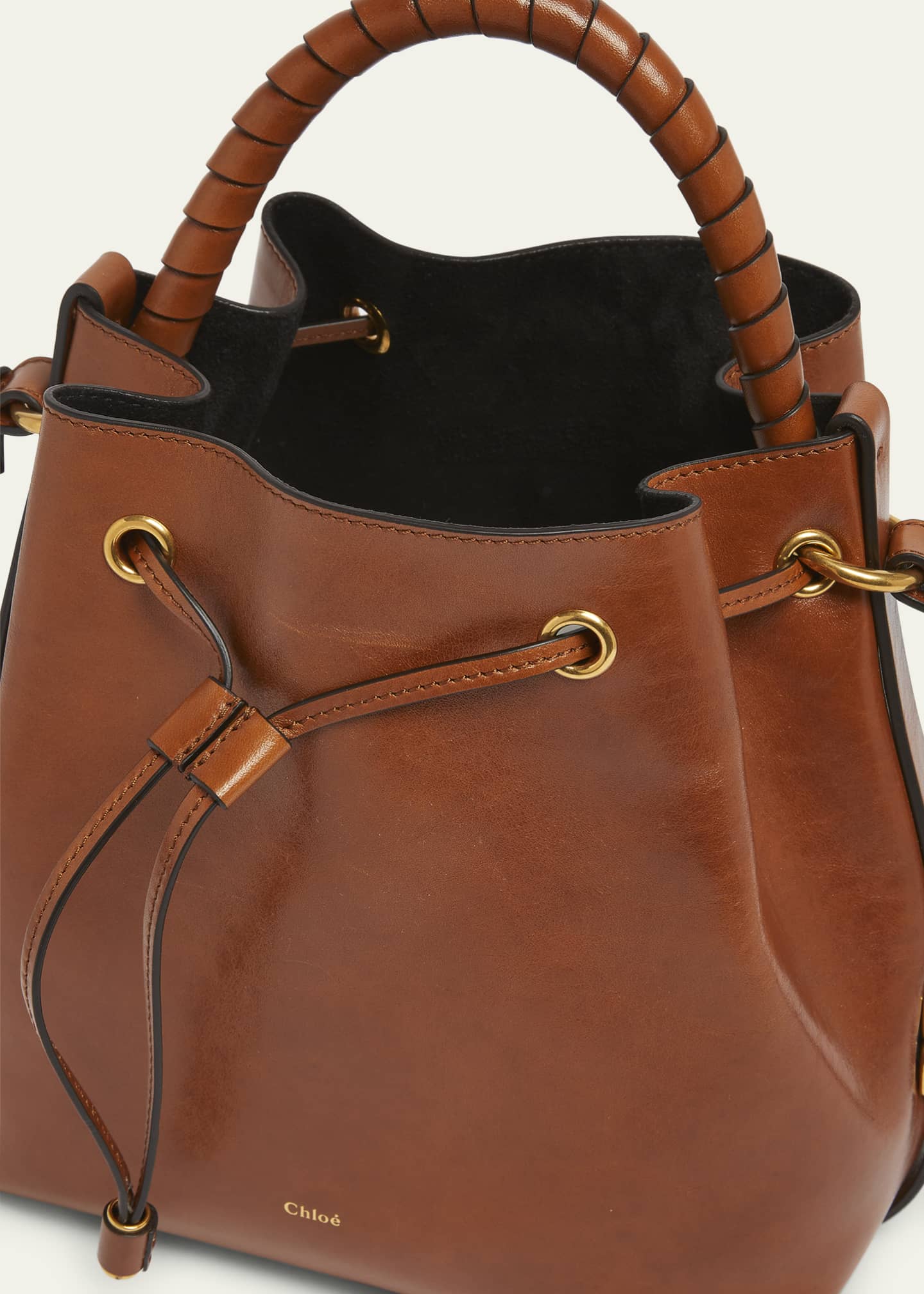 Chloe Marcie Bucket Bag in Shiny Calfskin Image 4 of 5