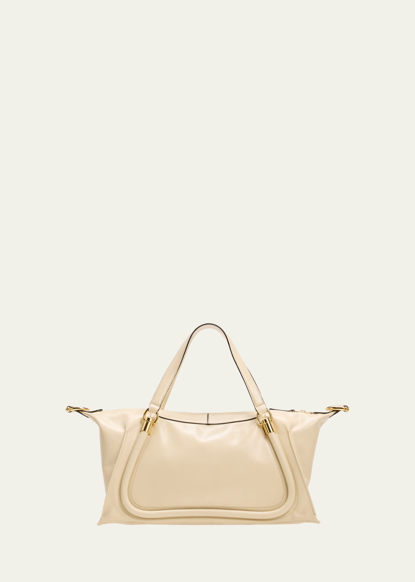 ★VIP価格SALE★Chloe★Paraty 24 シャイニーレザーバッグ Chloé シャイニーレザー製Paraty 24バッグ のベージュ
