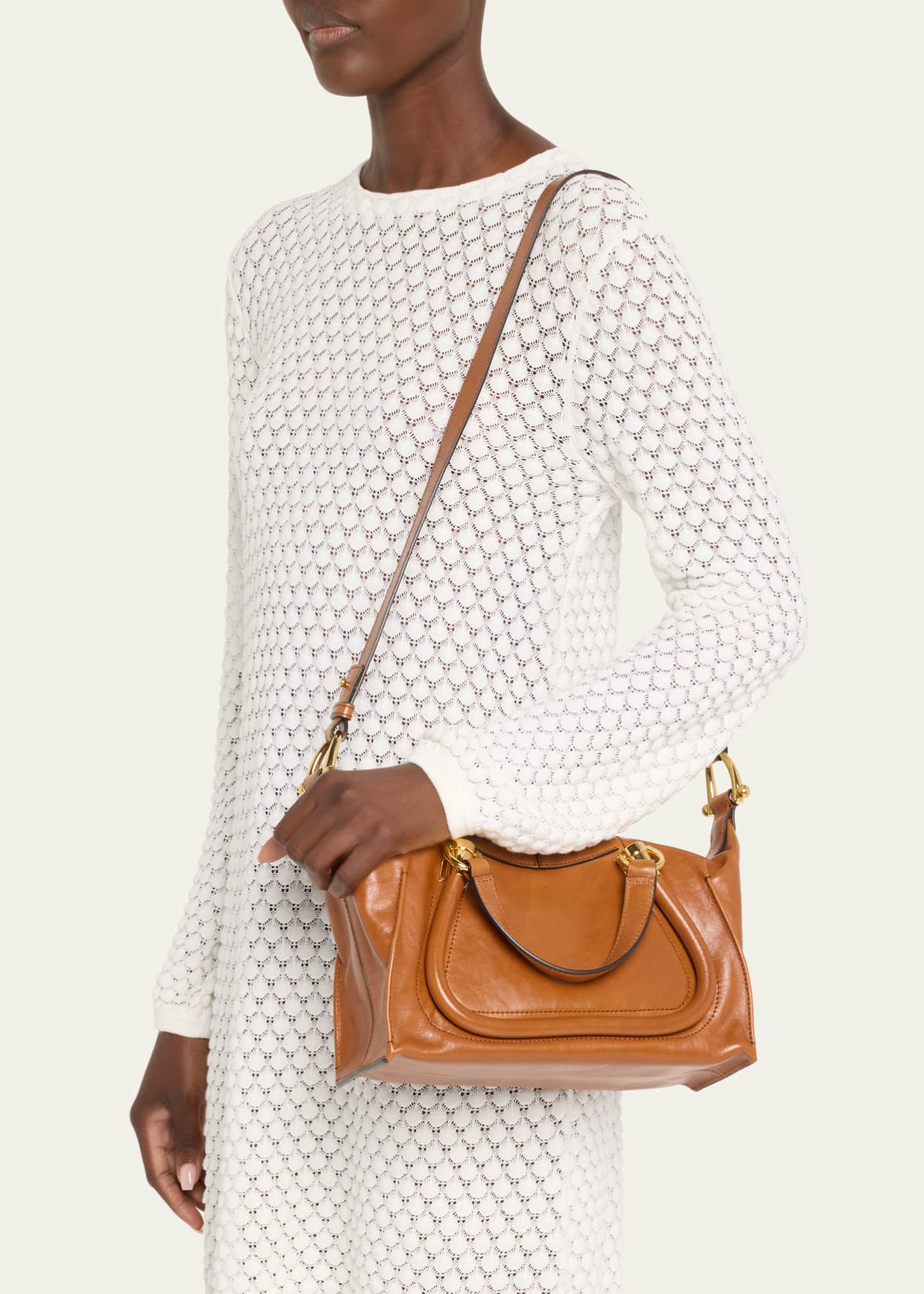 Chloe Paraty 24 Medium Bag in Shiny Calfskin