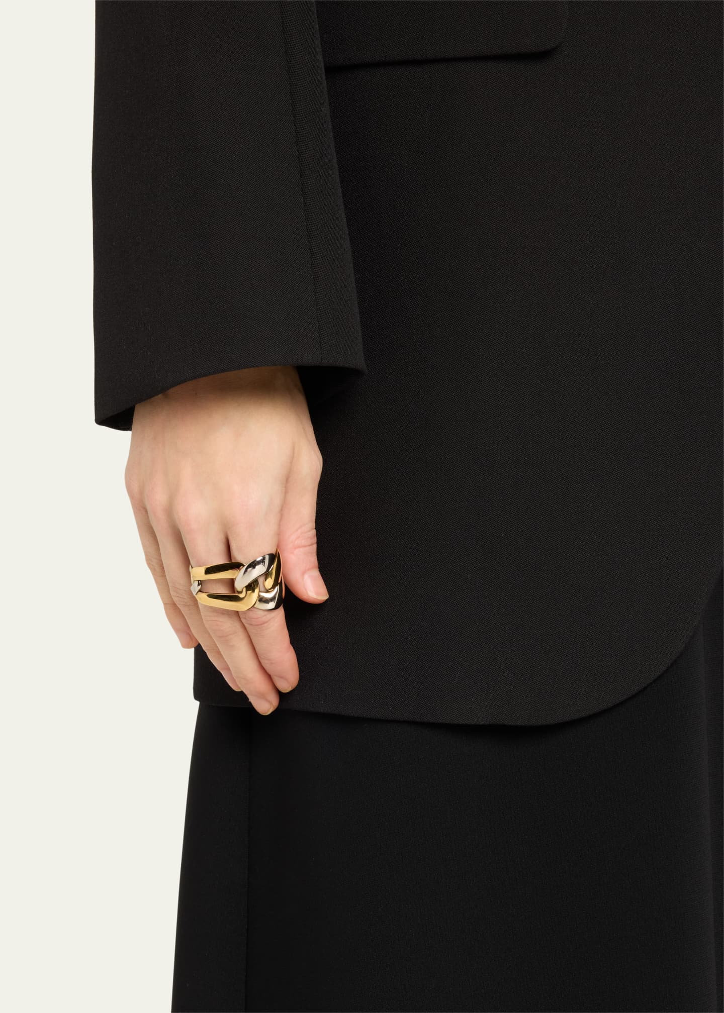 McQueen Double Chain Ring Image 2 of 4