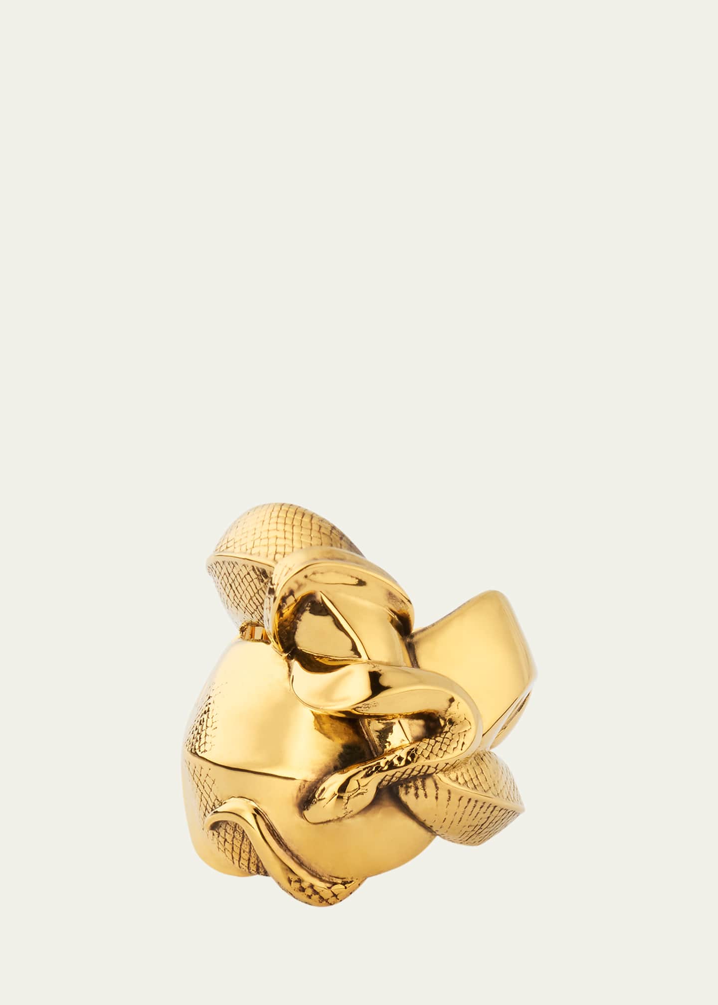 McQueen Gold-Plated Snake Ring Image 1 of 4