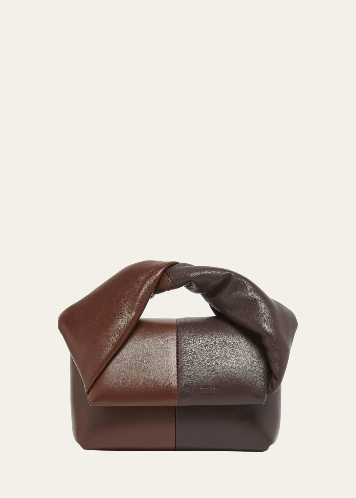 JW Anderson Small Twister Two-Tone Leather Top Handle Bag Image 1 of 5