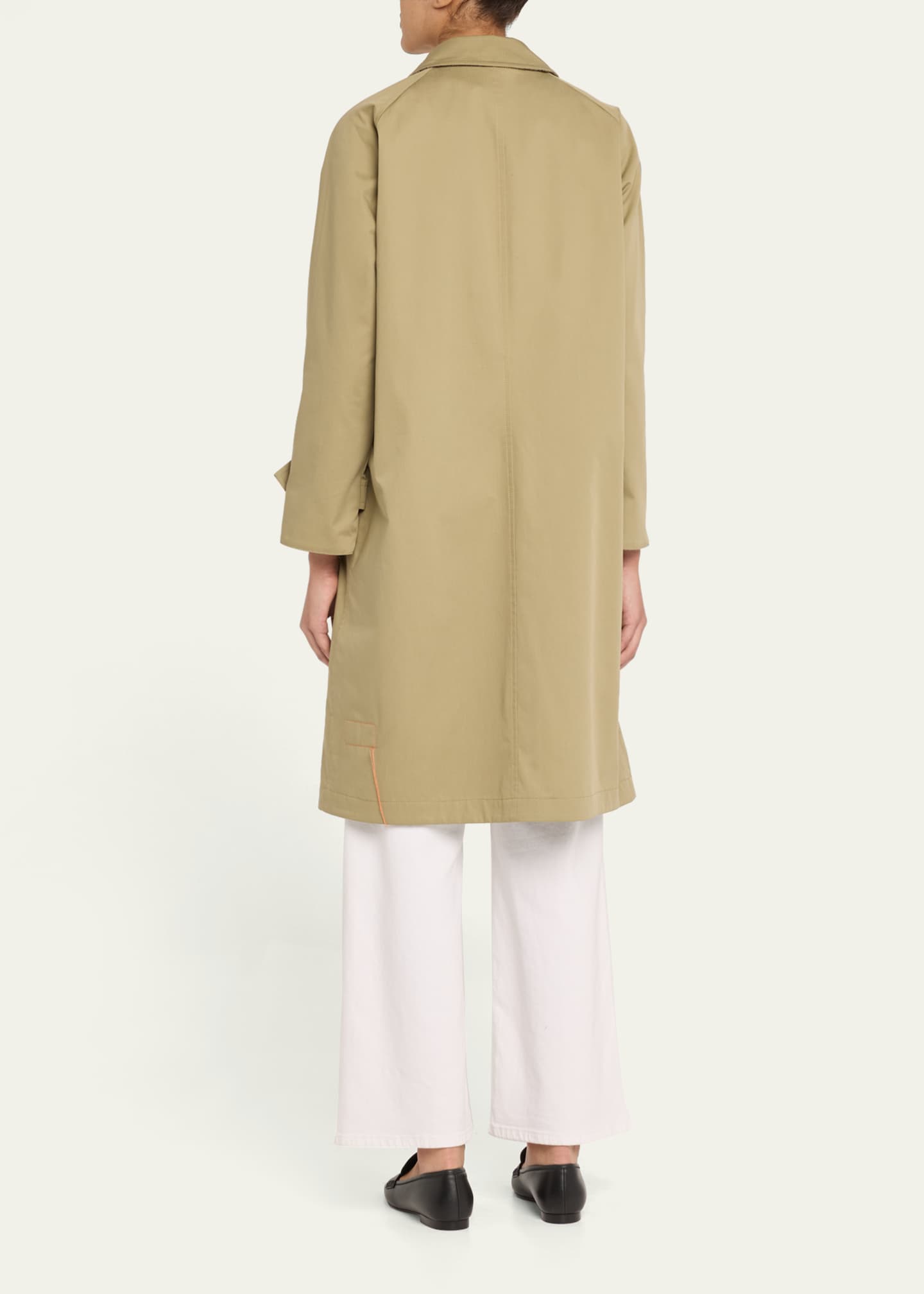 Check Reversible Wool Coat - Thumbnail 3