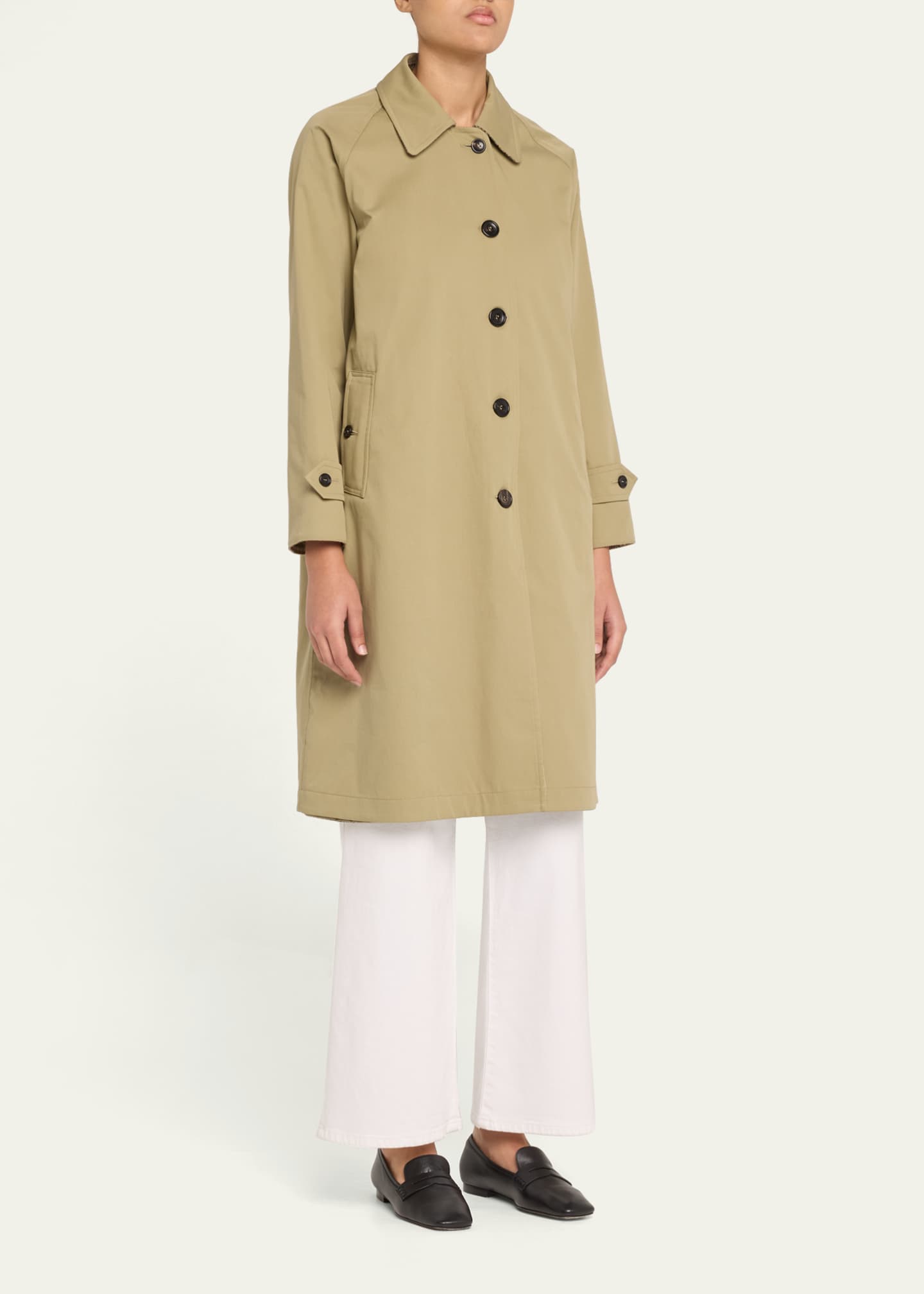 Check Reversible Wool Coat - Thumbnail 4
