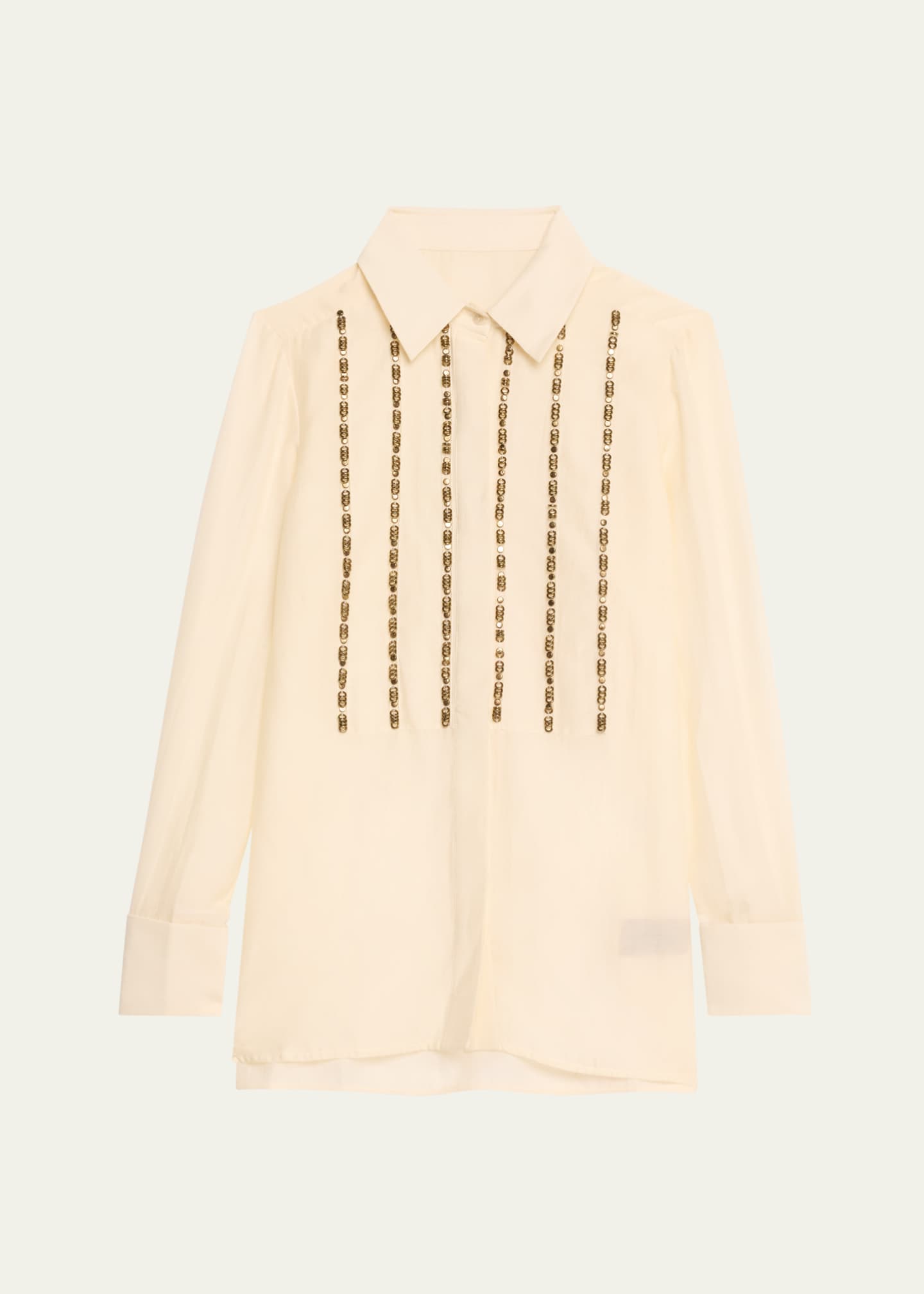 Stripe Sequined Blouse