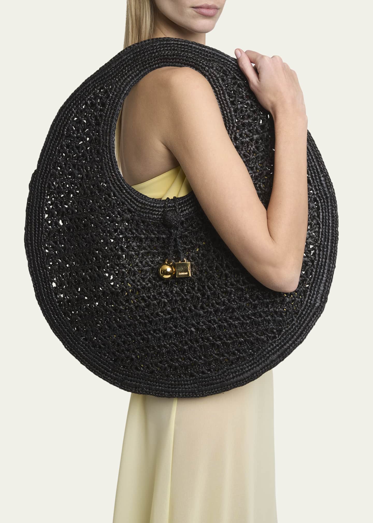 Jacquemus Le Rond Raffia Tote Bag Image 2 of 5