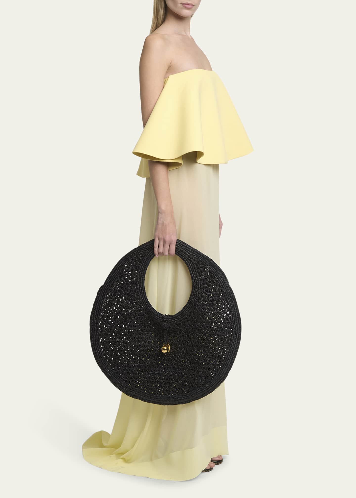 Jacquemus Le Rond Raffia Tote Bag Image 5 of 5