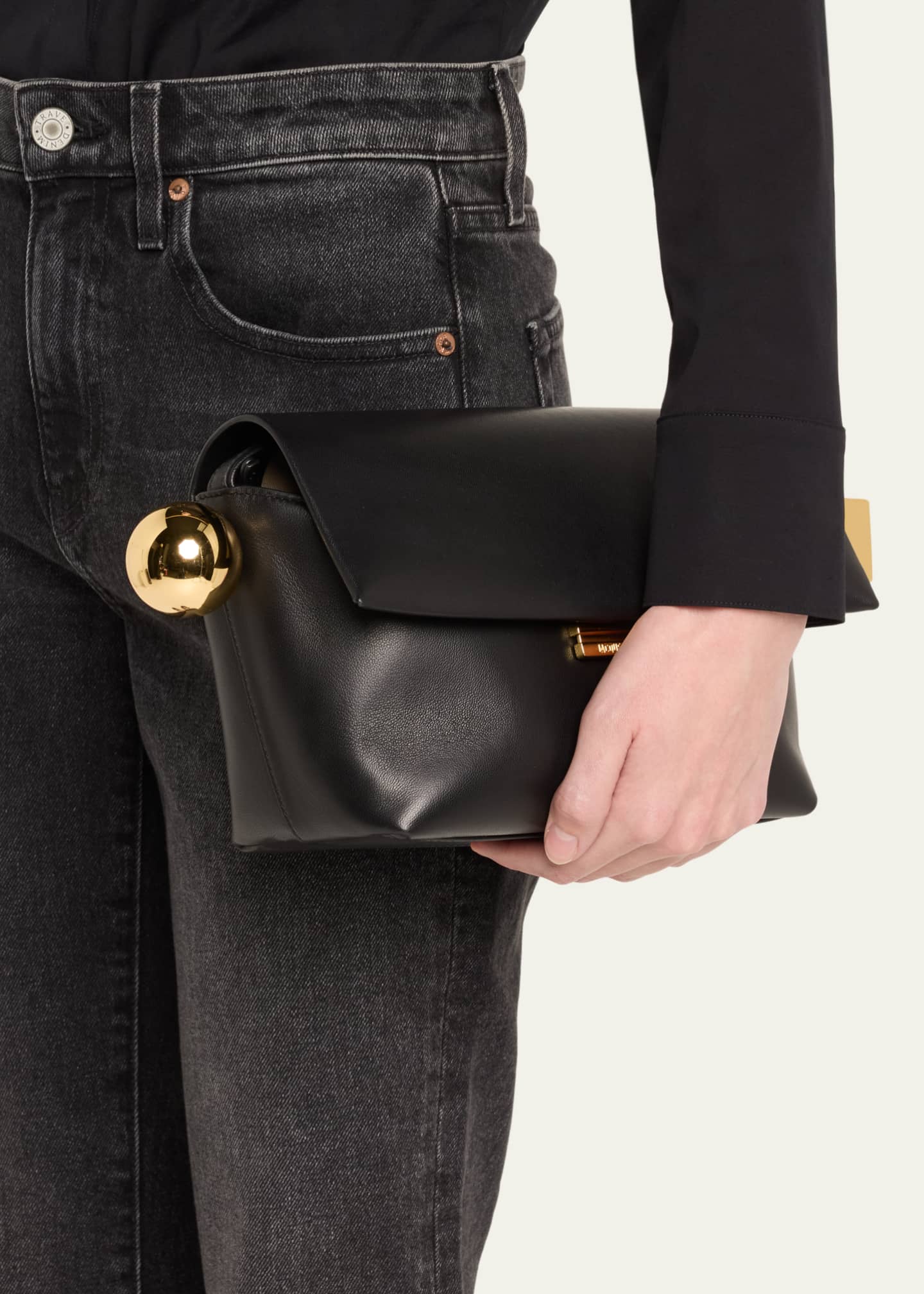 Jacquemus Le Rond Carre Leather Shoulder Bag - Bergdorf Goodman