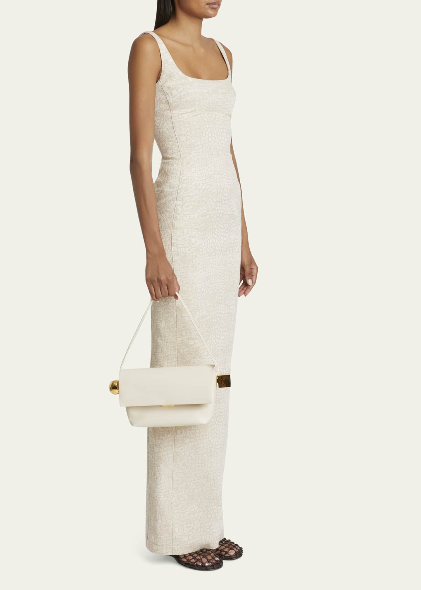Jacquemus Le Rond Carre Leather Shoulder Bag - Bergdorf Goodman