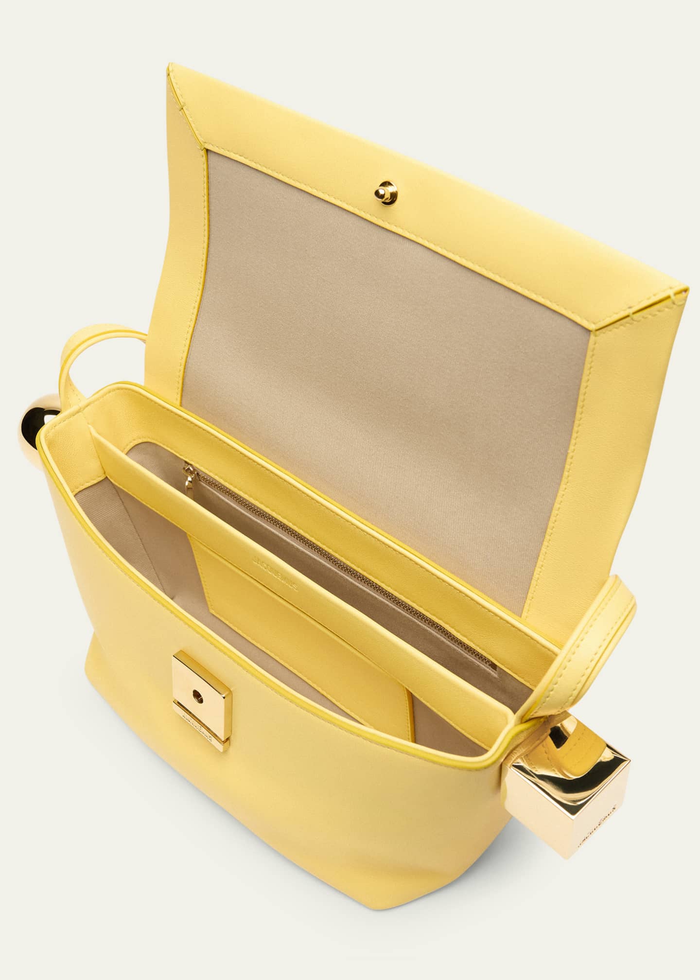 Jacquemus Le Rond Carre Leather Shoulder Bag Bergdorf Goodman
