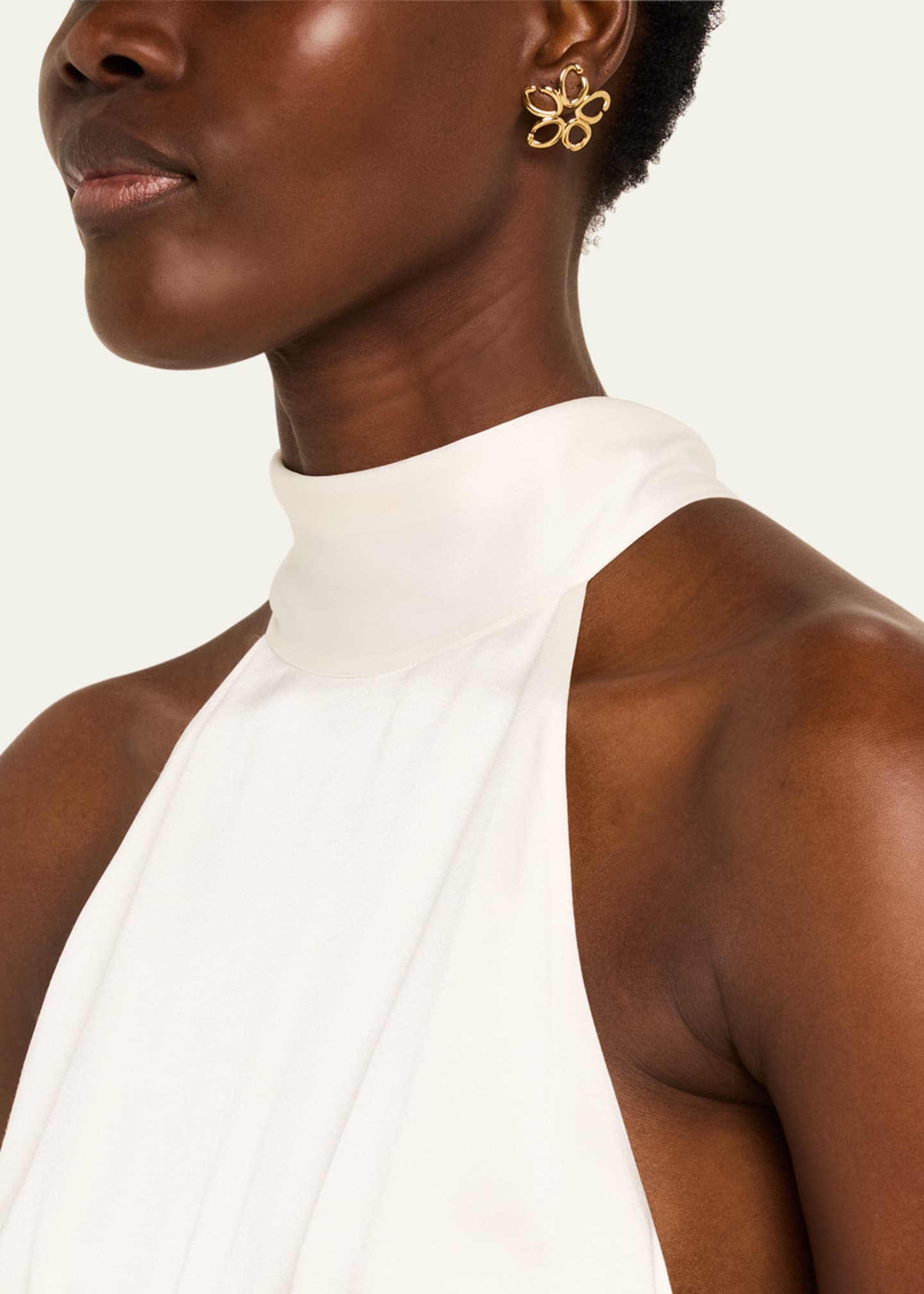 Oscar de la renta flower earrings clearance