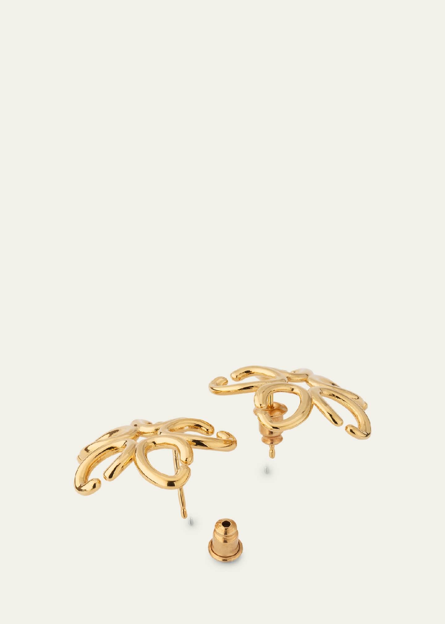 Oscar de la Renta Small O Flower Earrings Bergdorf Goodman