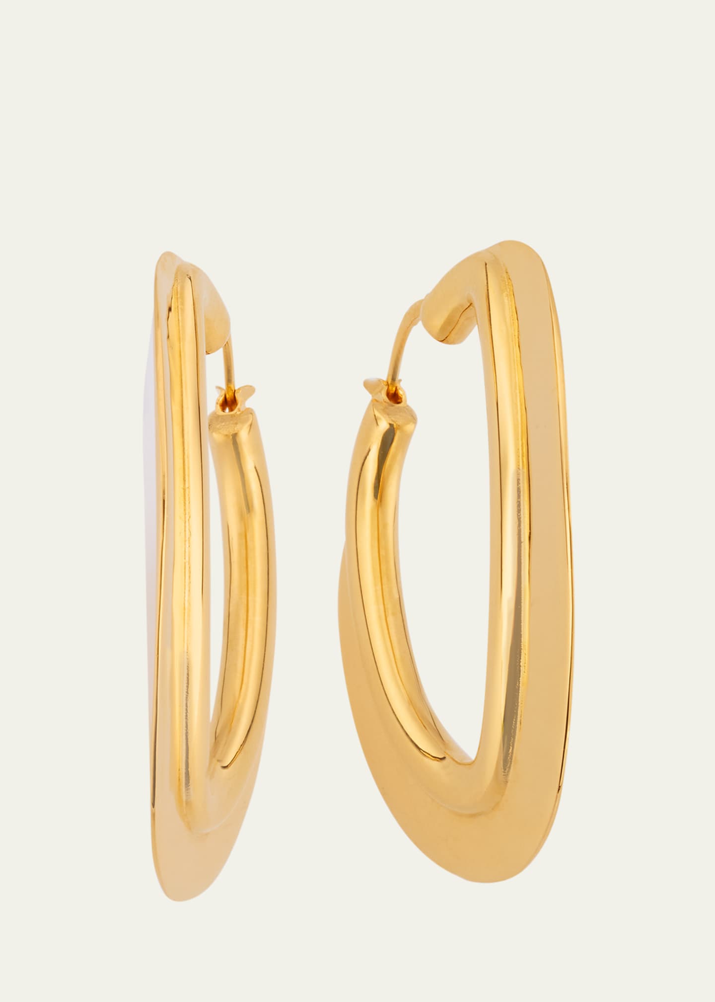 Oscar de la Renta O Disc Hoop Earrings Image 1 of 4