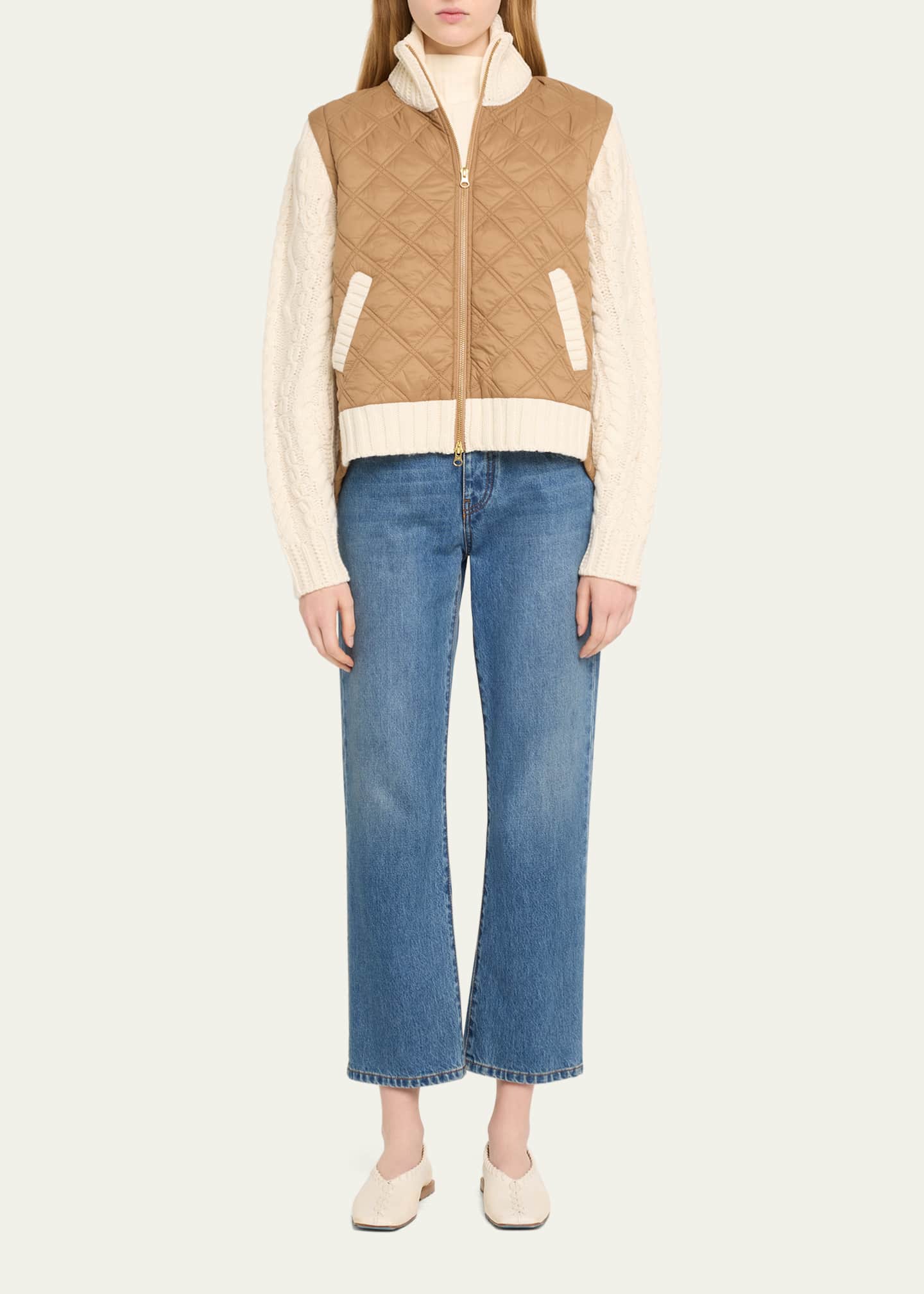 Veronica Beard Patra MixedMedia Jacket Bergdorf Goodman