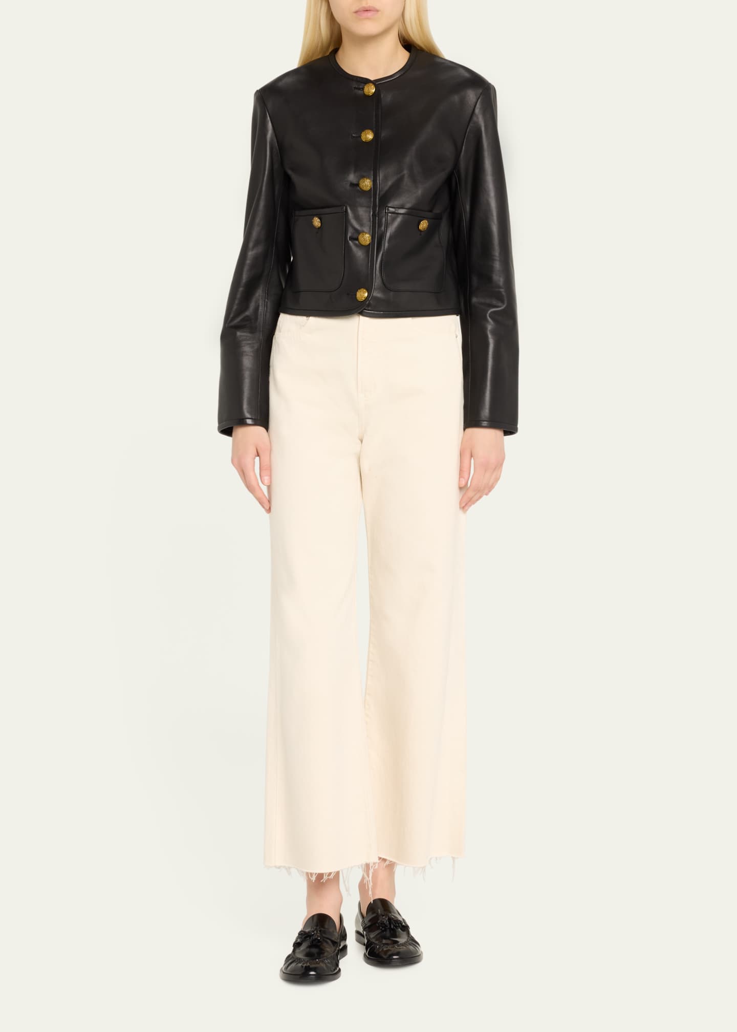 Veronica Beard Andrea Leather Jacket Image 2 of 5